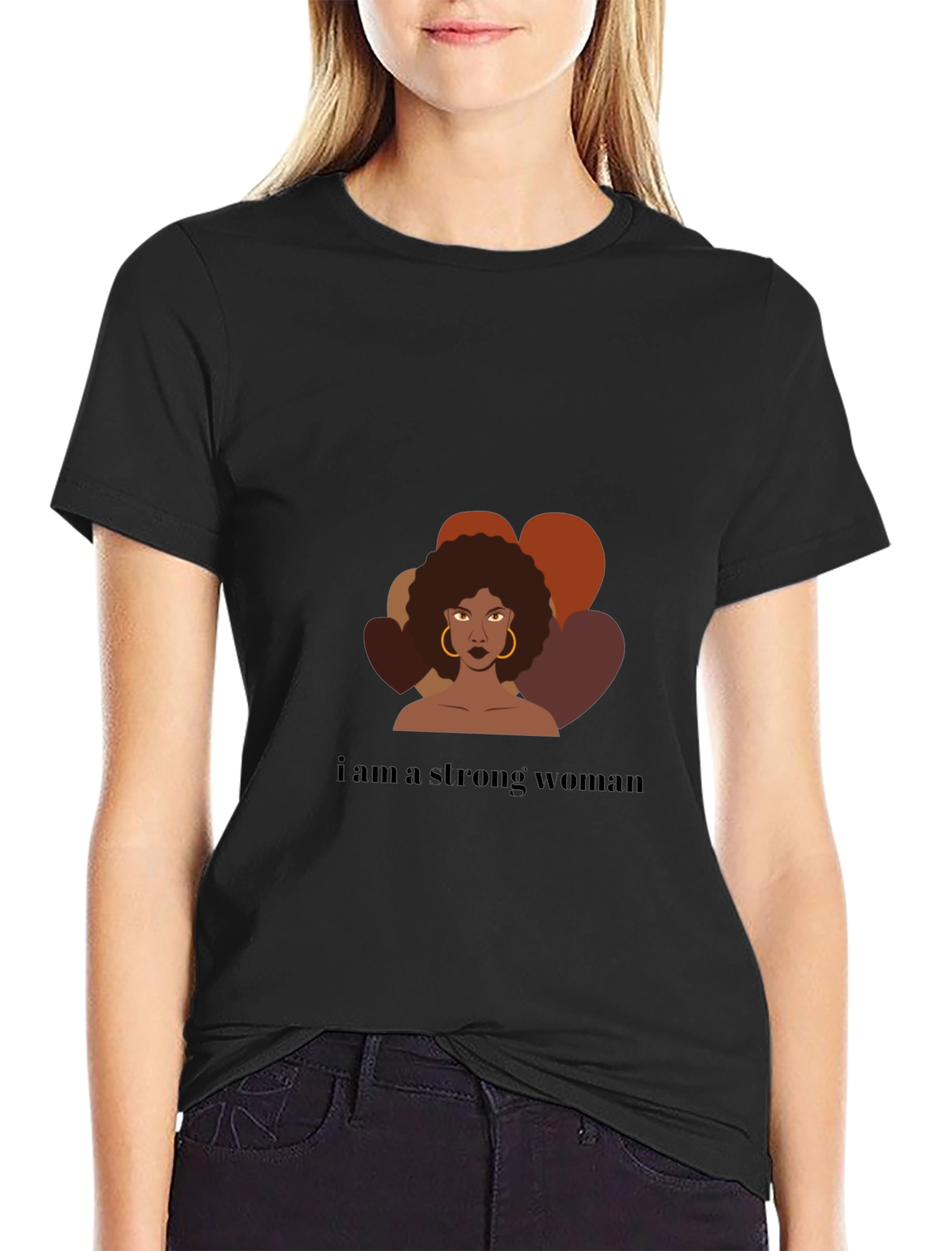 Strong Woman Graphic Tee - Empowering Design
