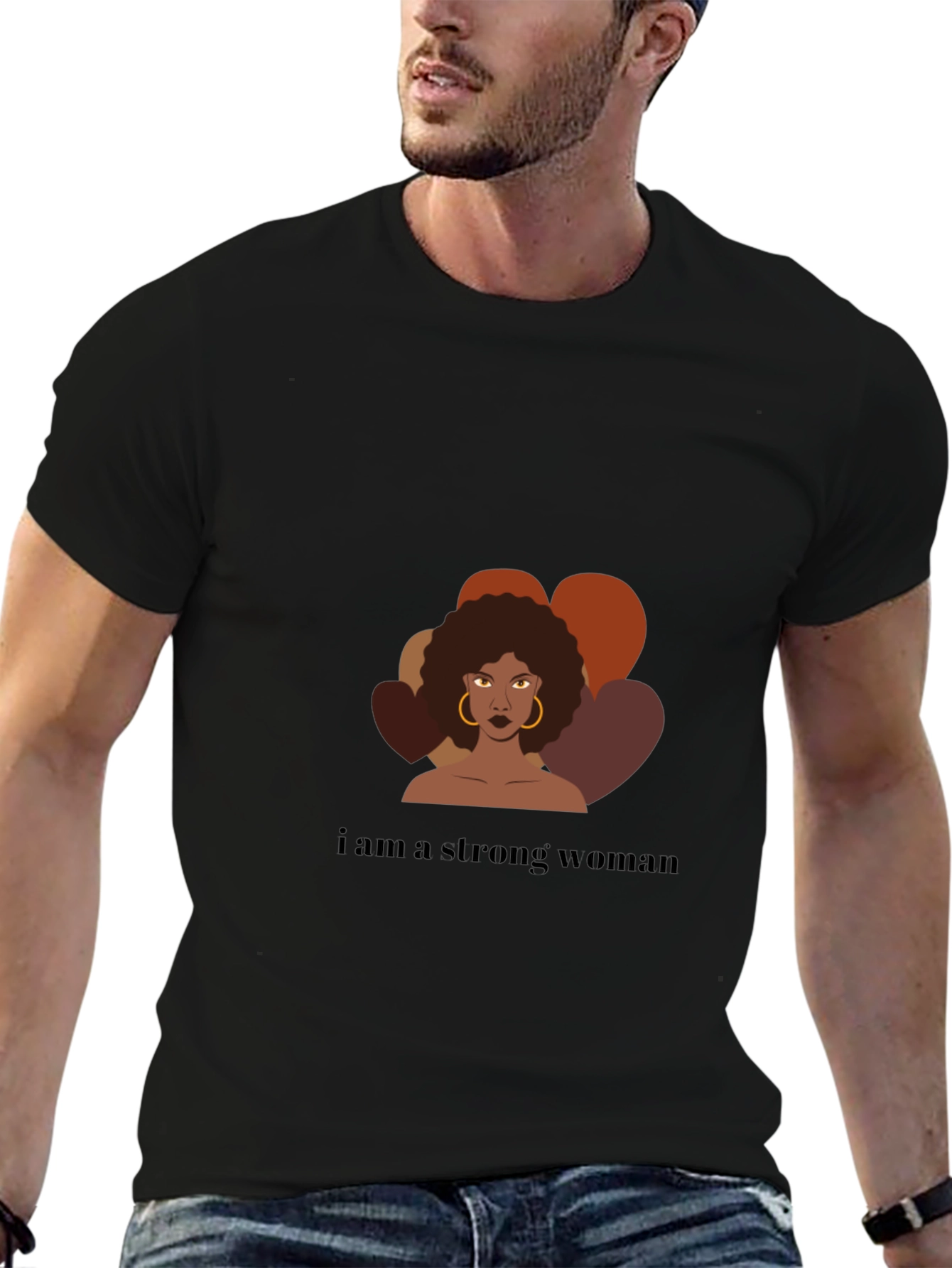 Strong Woman Graphic Tee - Empowering Design