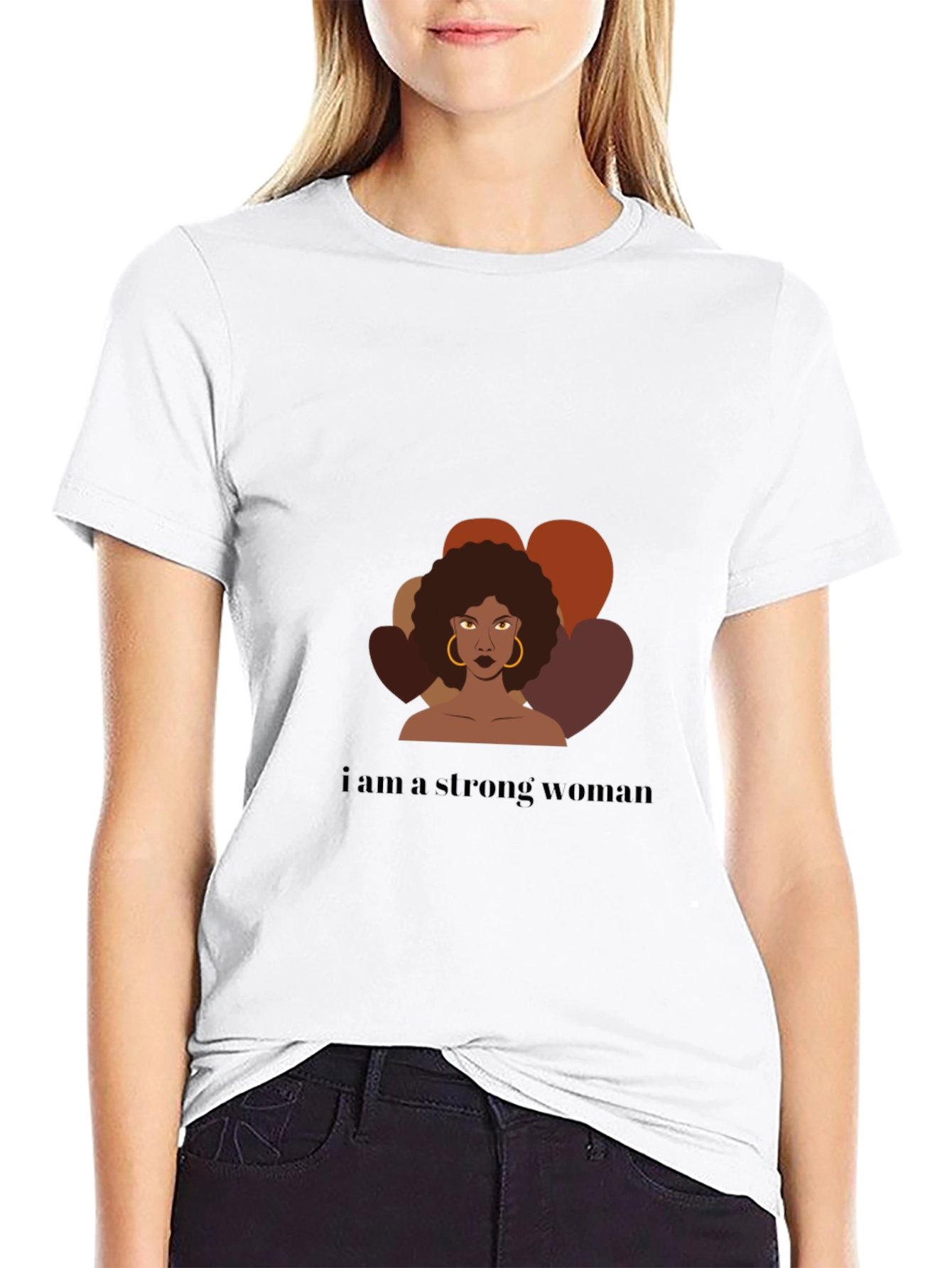 Strong Woman Graphic Tee - Empowering Design