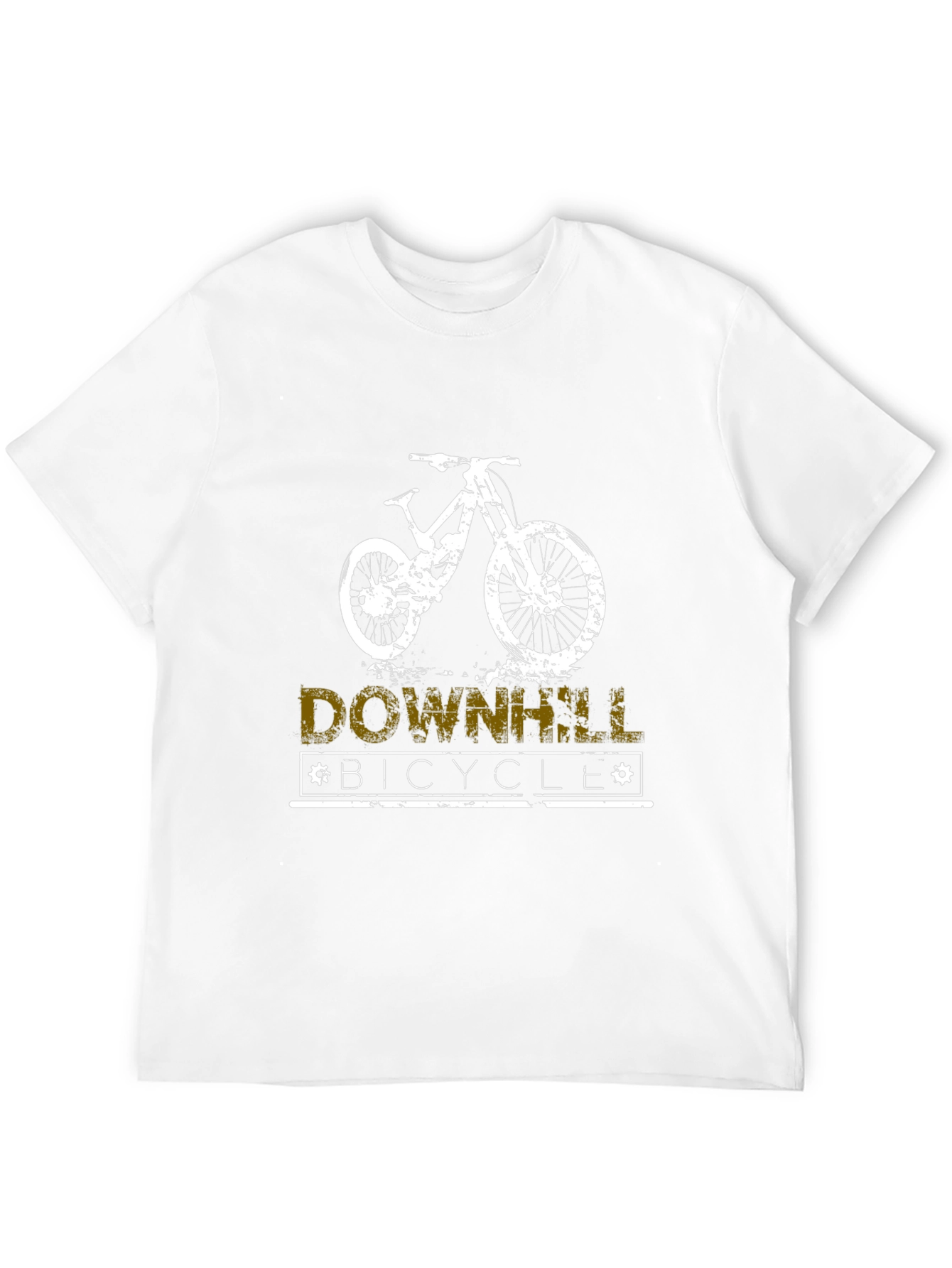 Downhill Bicycle T-Shirt - Black Graphic Tee