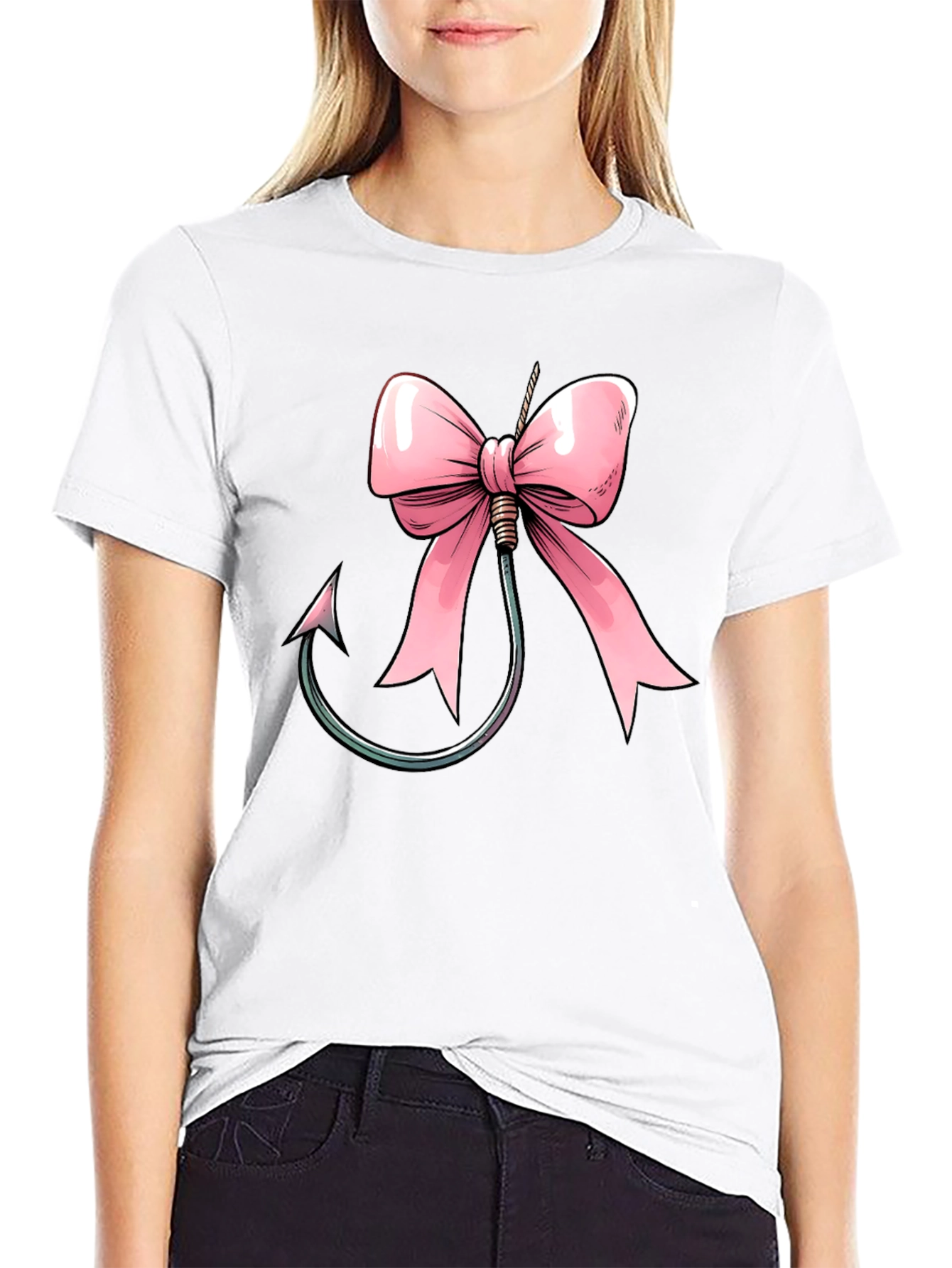 Fishing Hook Bow T-Shirt