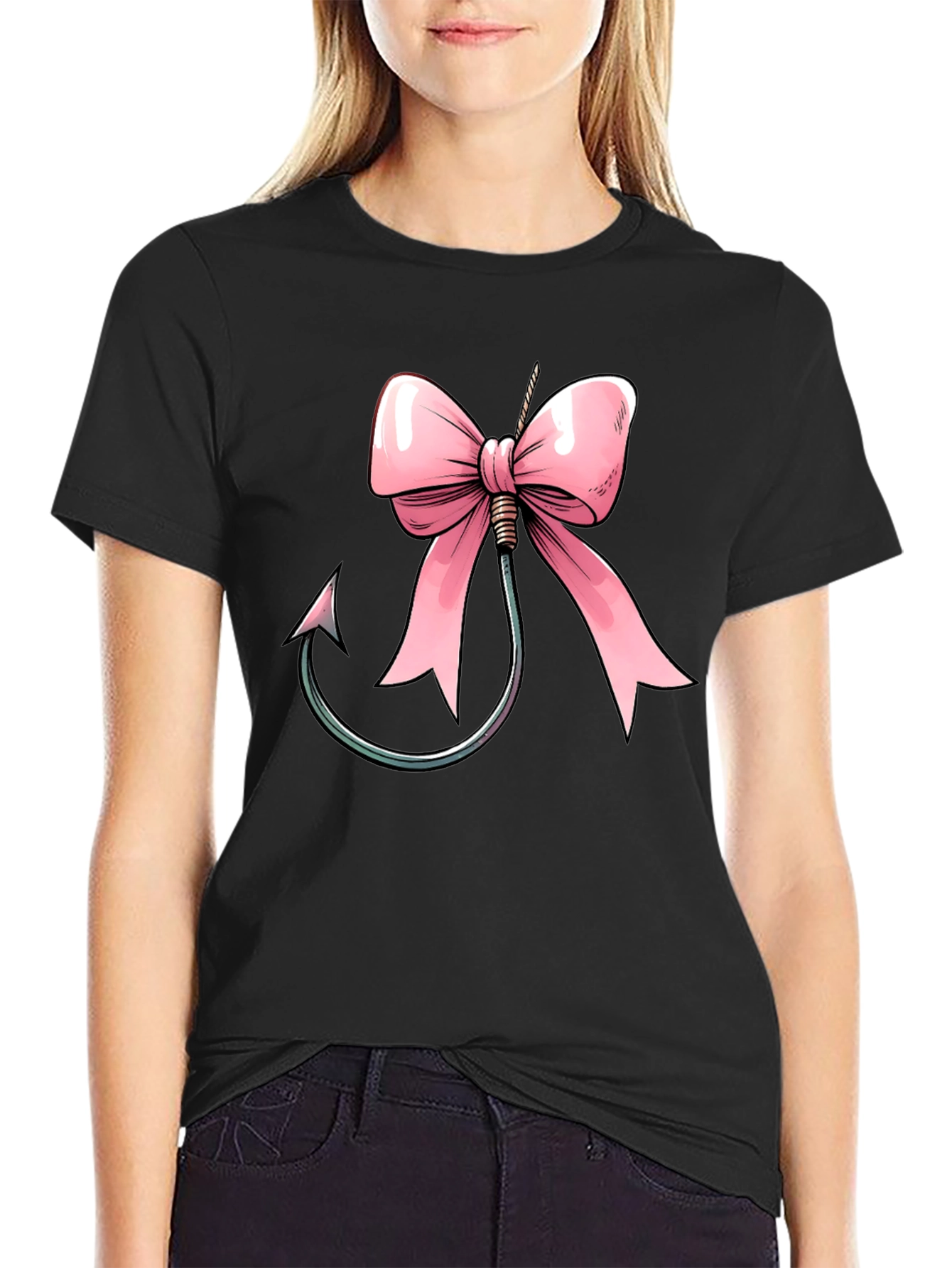Fishing Hook Bow T-Shirt