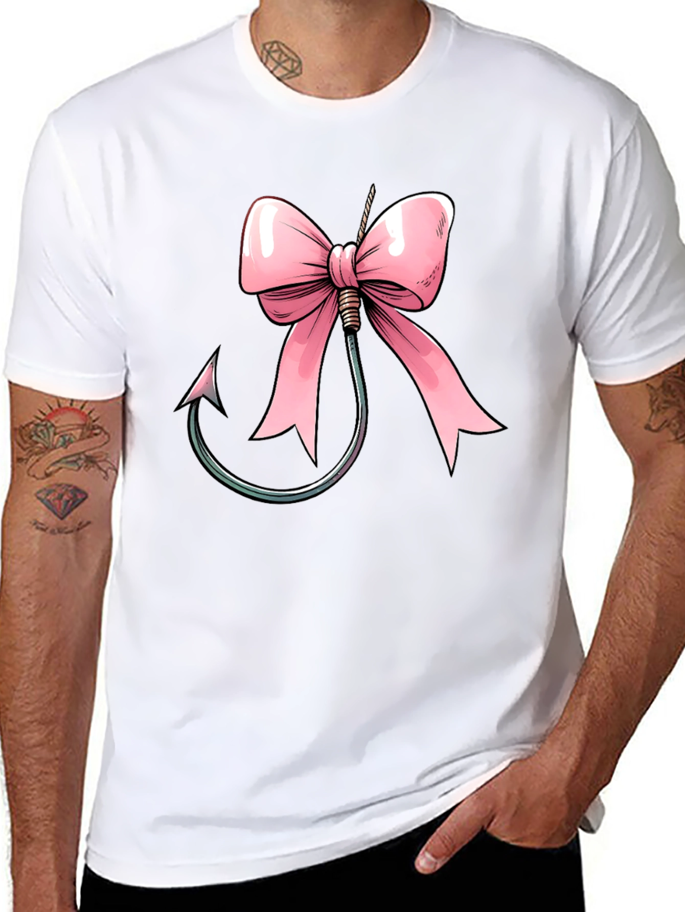 Fishing Hook Bow T-Shirt