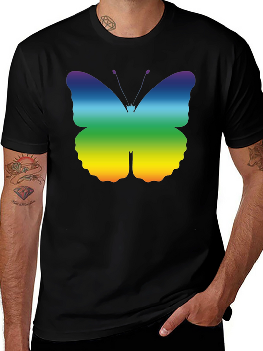 Rainbow Butterfly Graphic T-Shirt - Pride