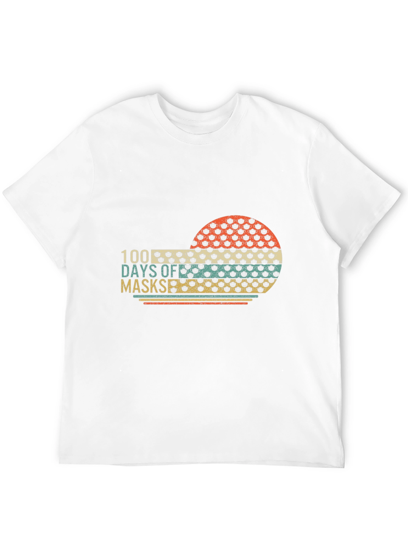 100 Days Off Masks Graphic Tee