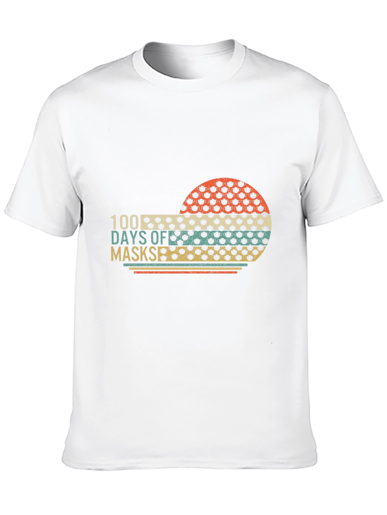 100 Days Off Masks Graphic Tee