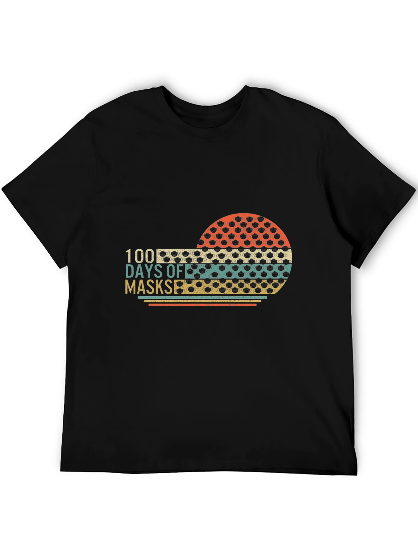 100 Days Off Masks Graphic Tee