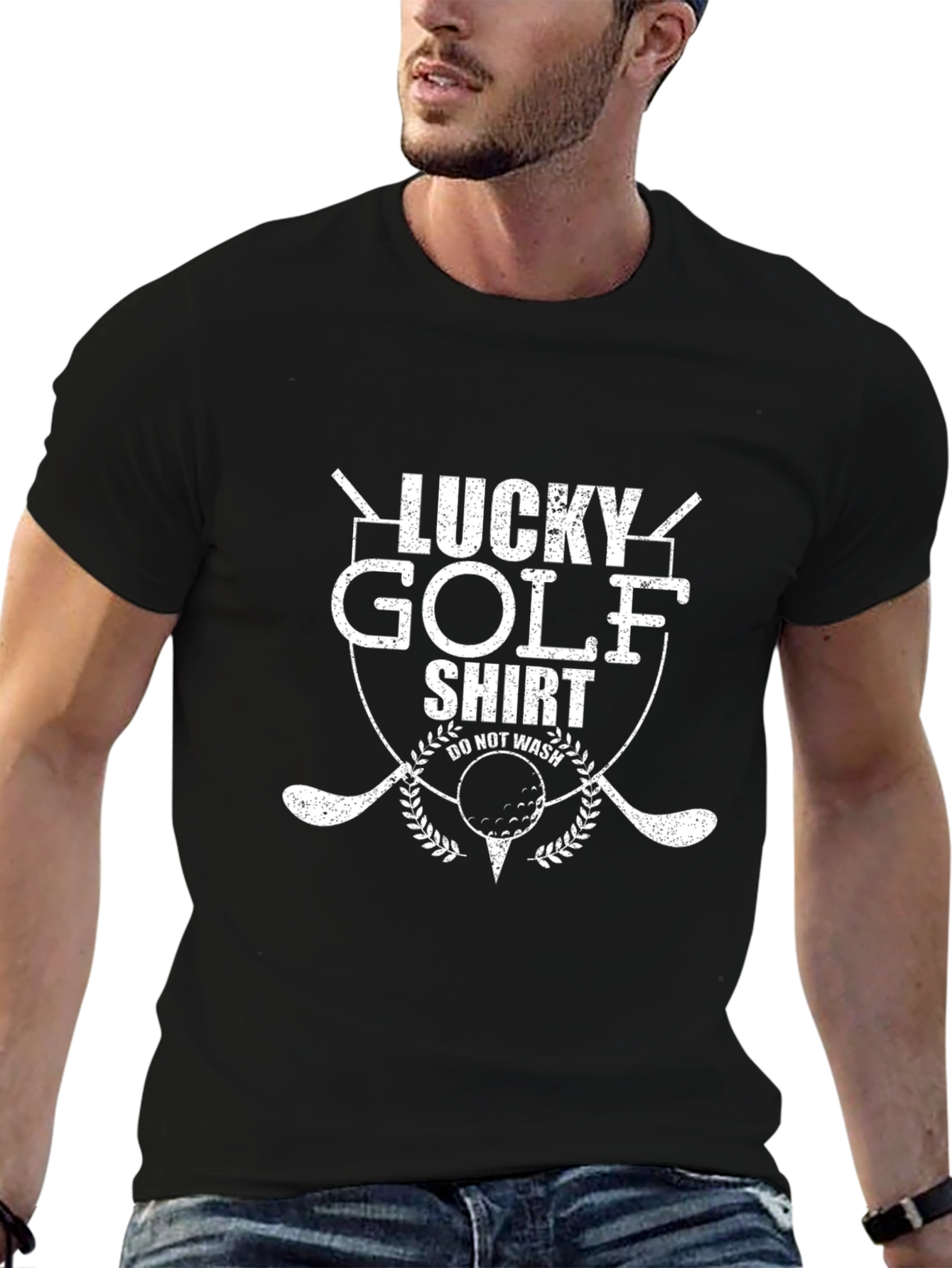 Lucky Golf Shirt - Mens Funny Graphic Tee