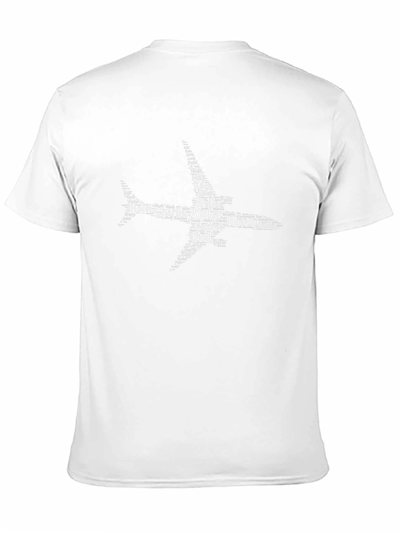 Black T-Shirt with Star Typography Design