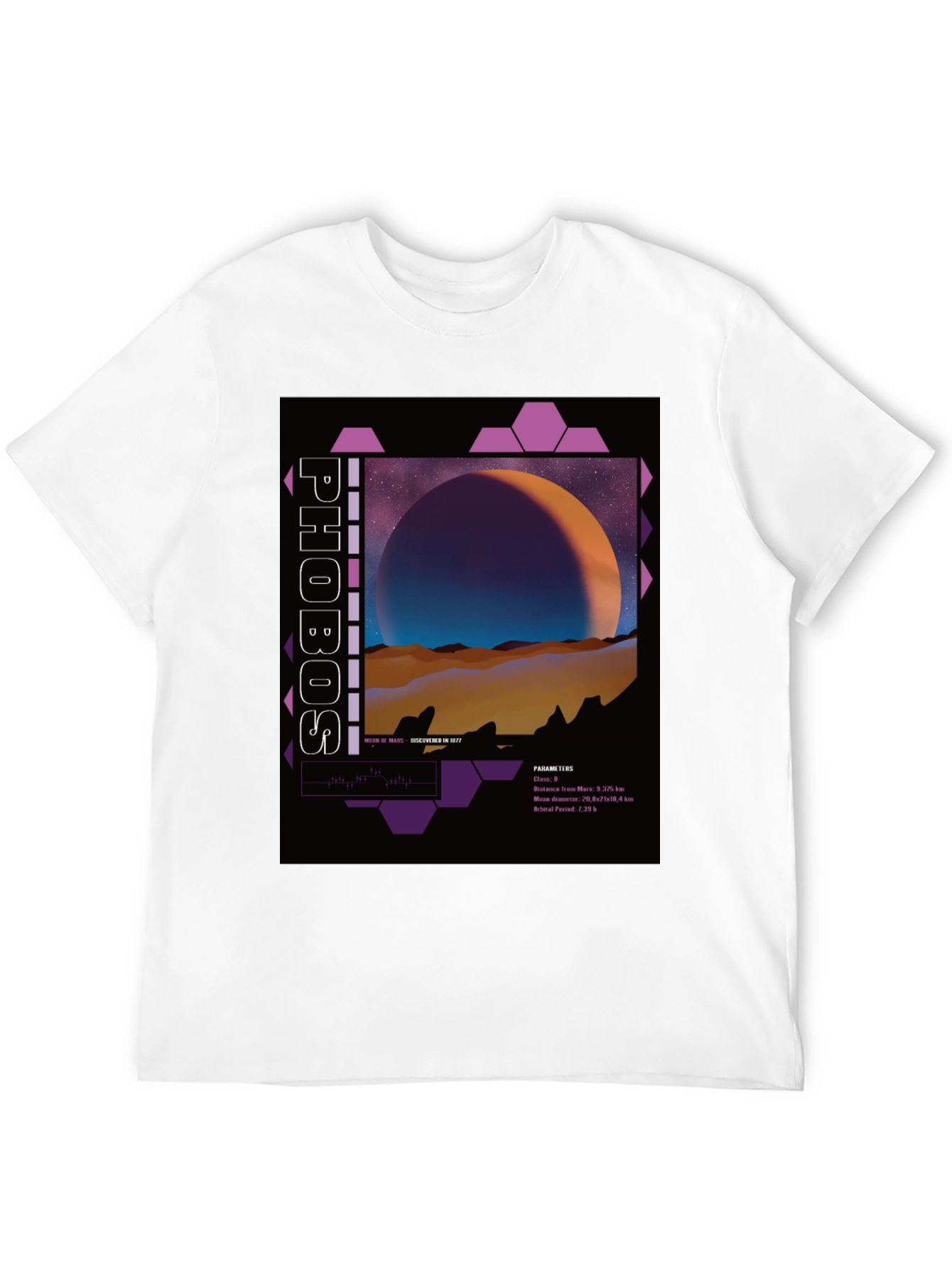 Phobos Graphic T-Shirt - Space Art Tee