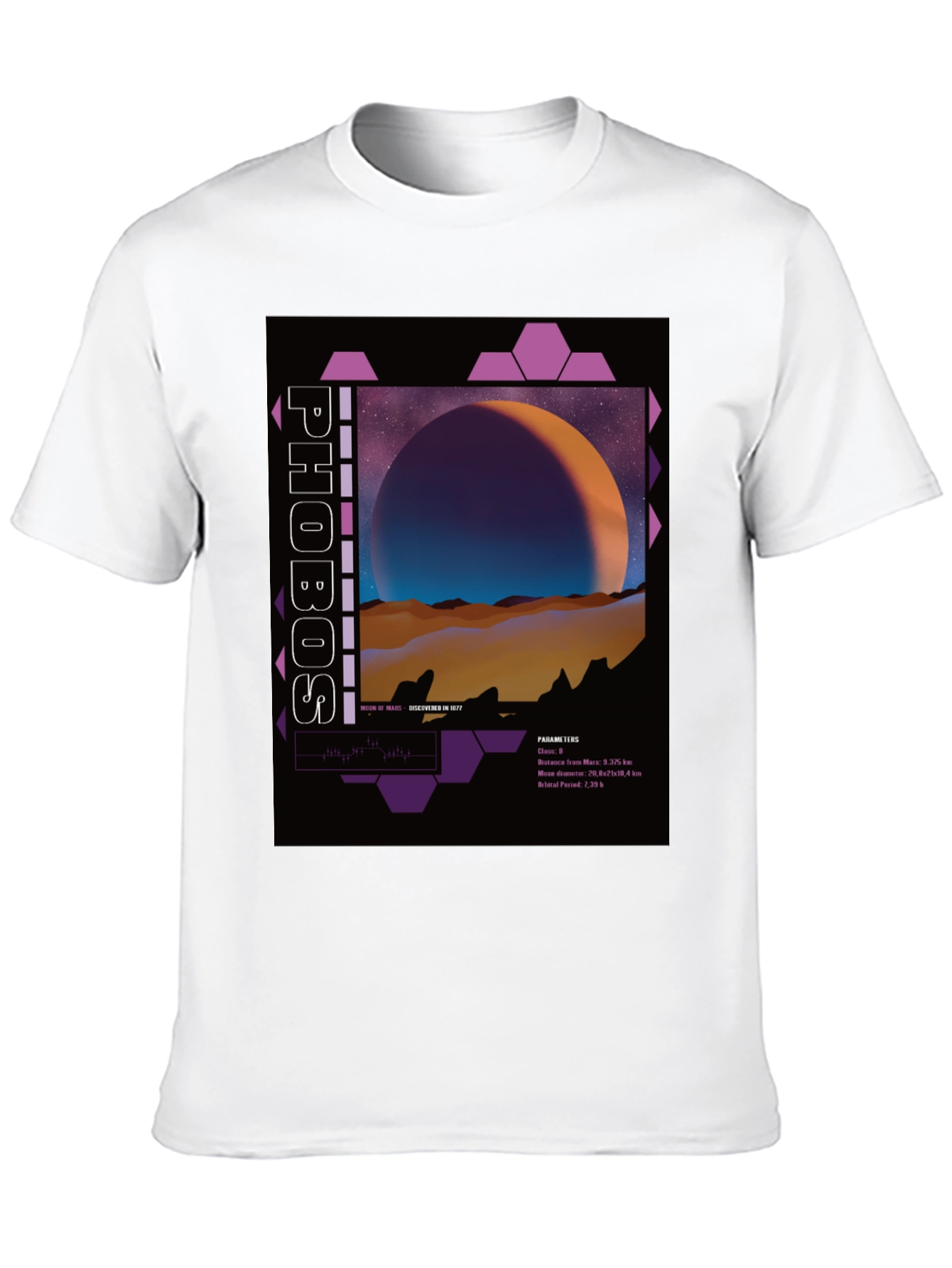 Phobos Graphic T-Shirt - Space Art Tee