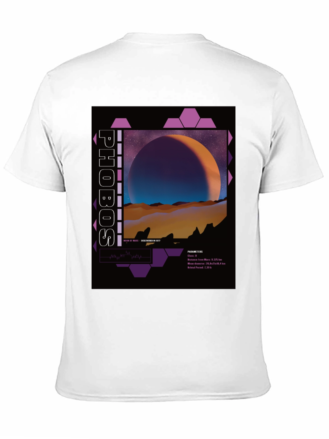 Phobos Graphic T-Shirt - Space Art Tee