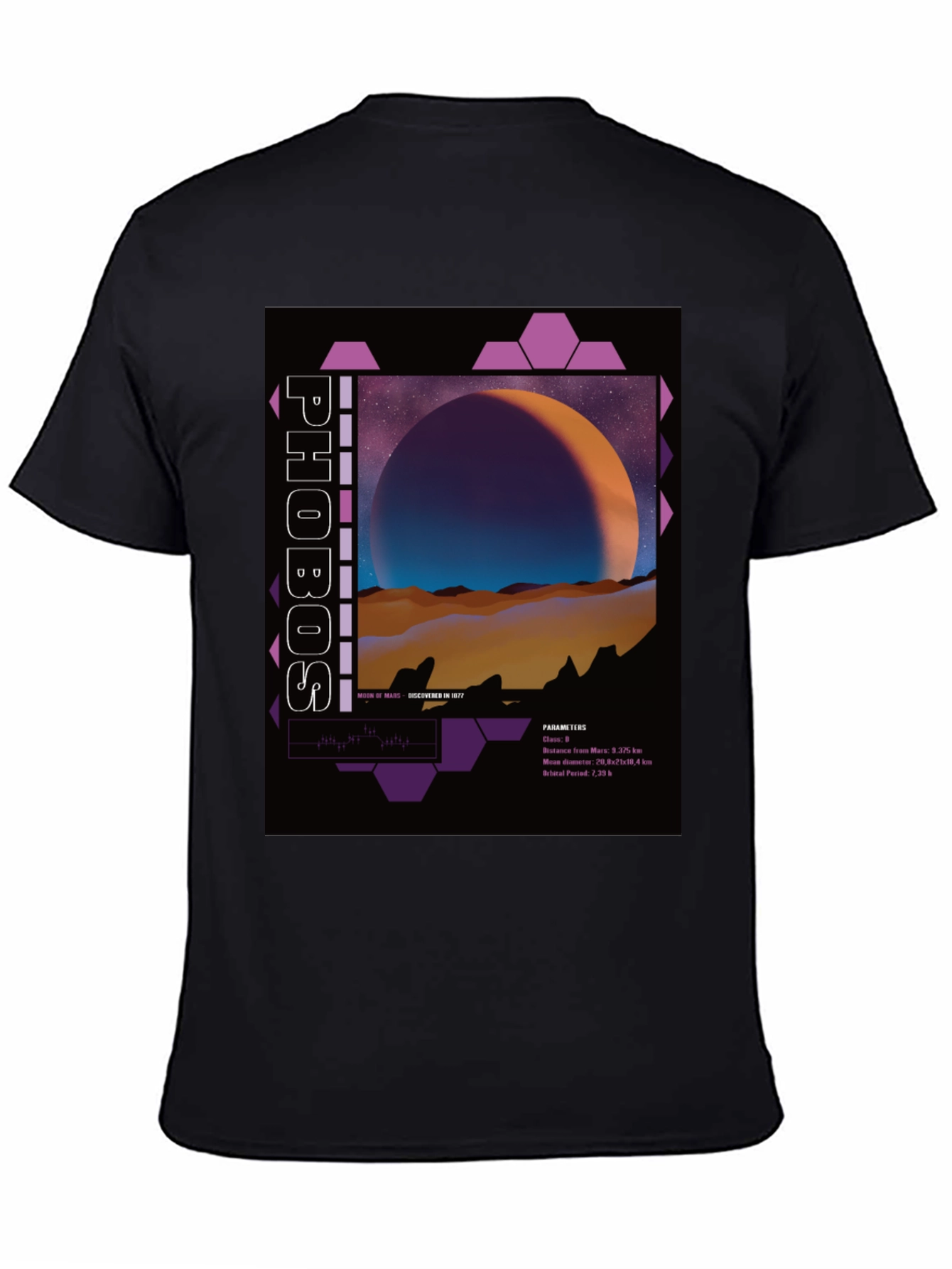 Phobos Graphic T-Shirt - Space Art Tee