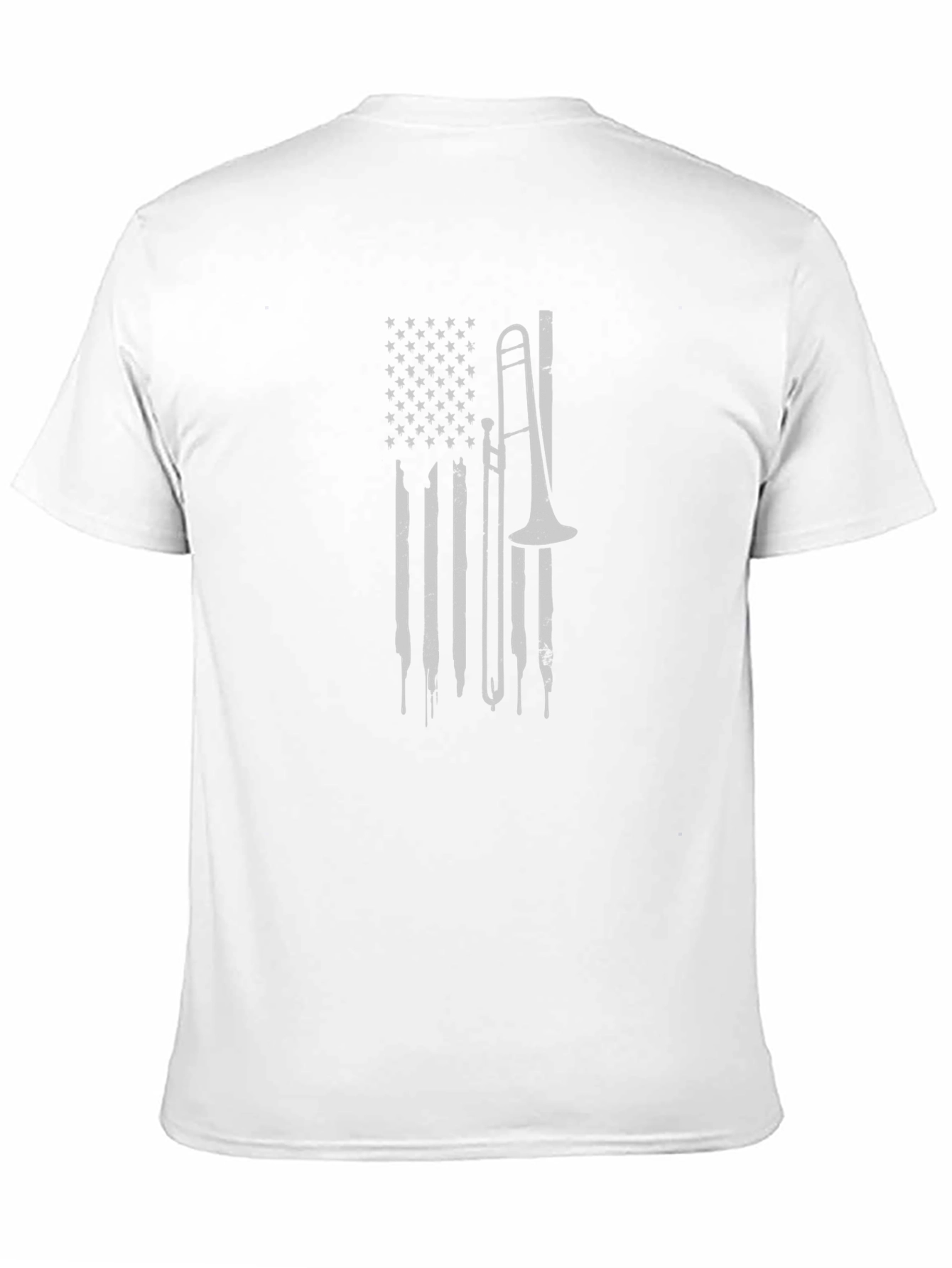 American Flag Trombone Graphic Tee