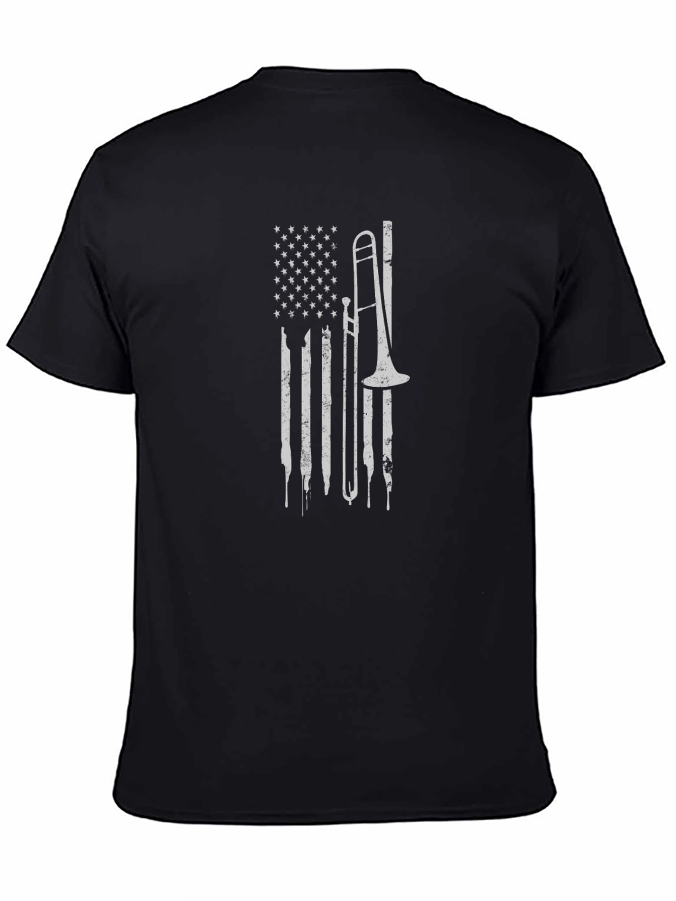 American Flag Trombone Graphic Tee