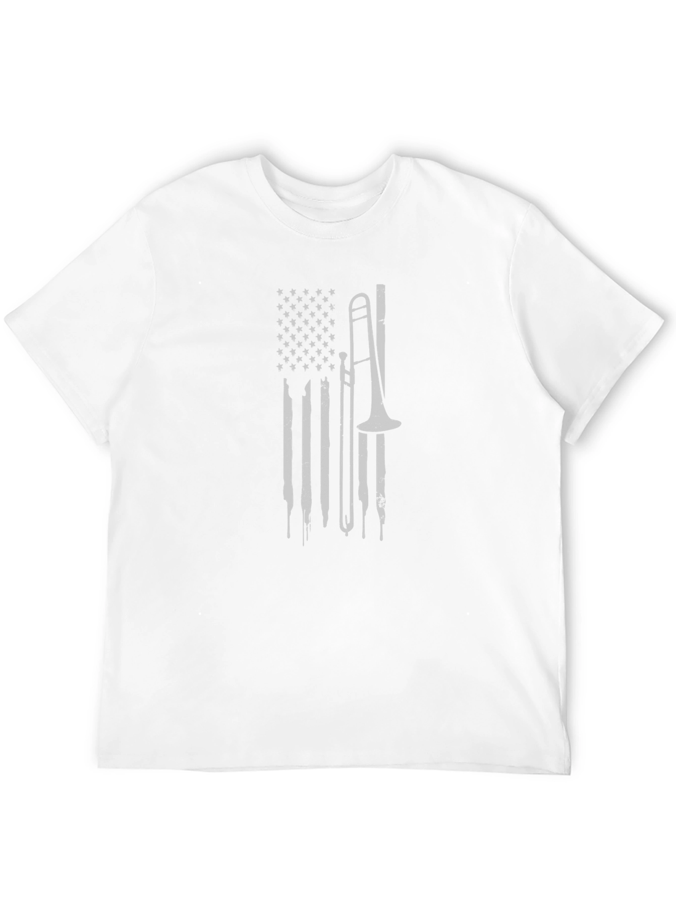 American Flag Trombone Graphic Tee