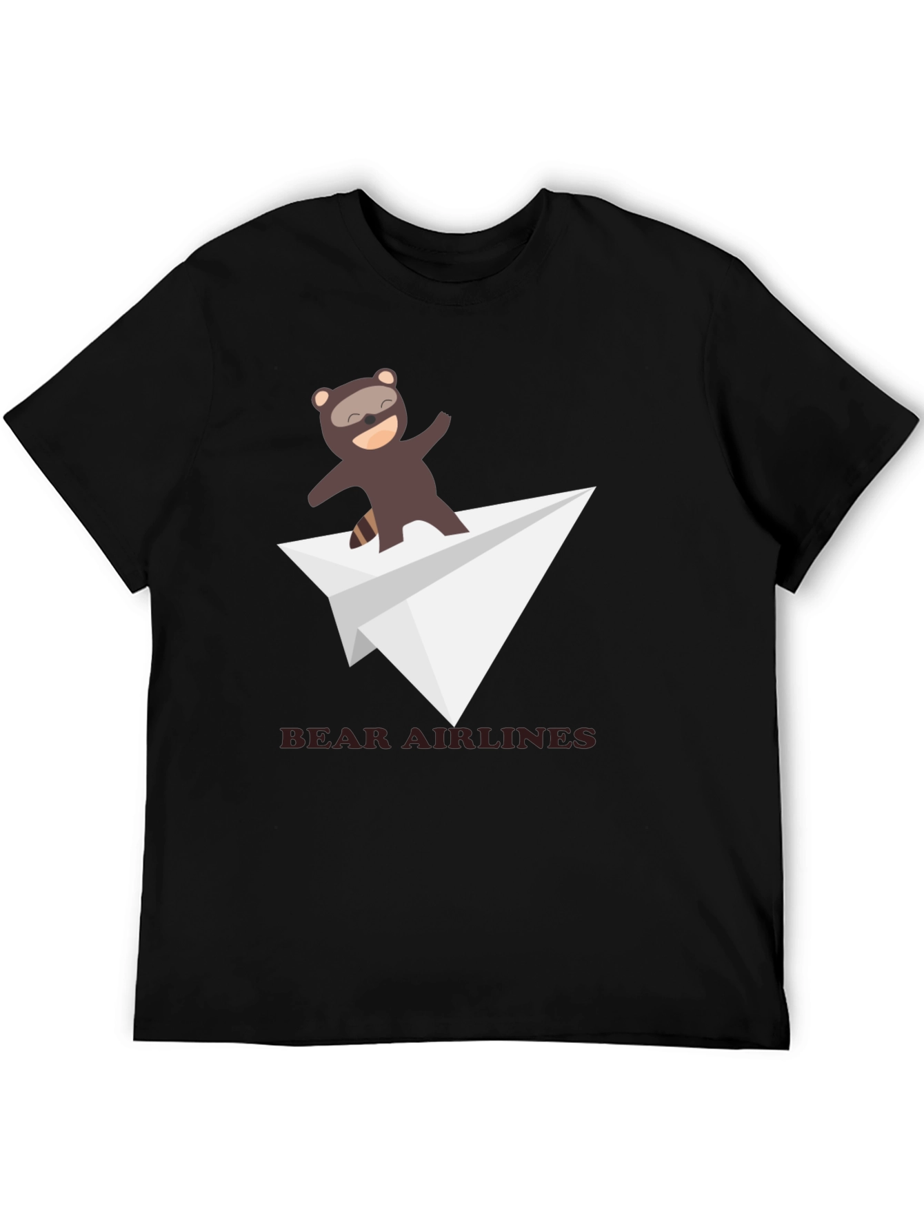 Bear Airlines Funny Graphic T-Shirt