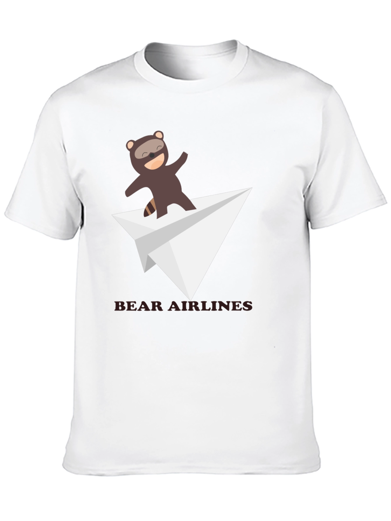 Bear Airlines Funny Graphic T-Shirt