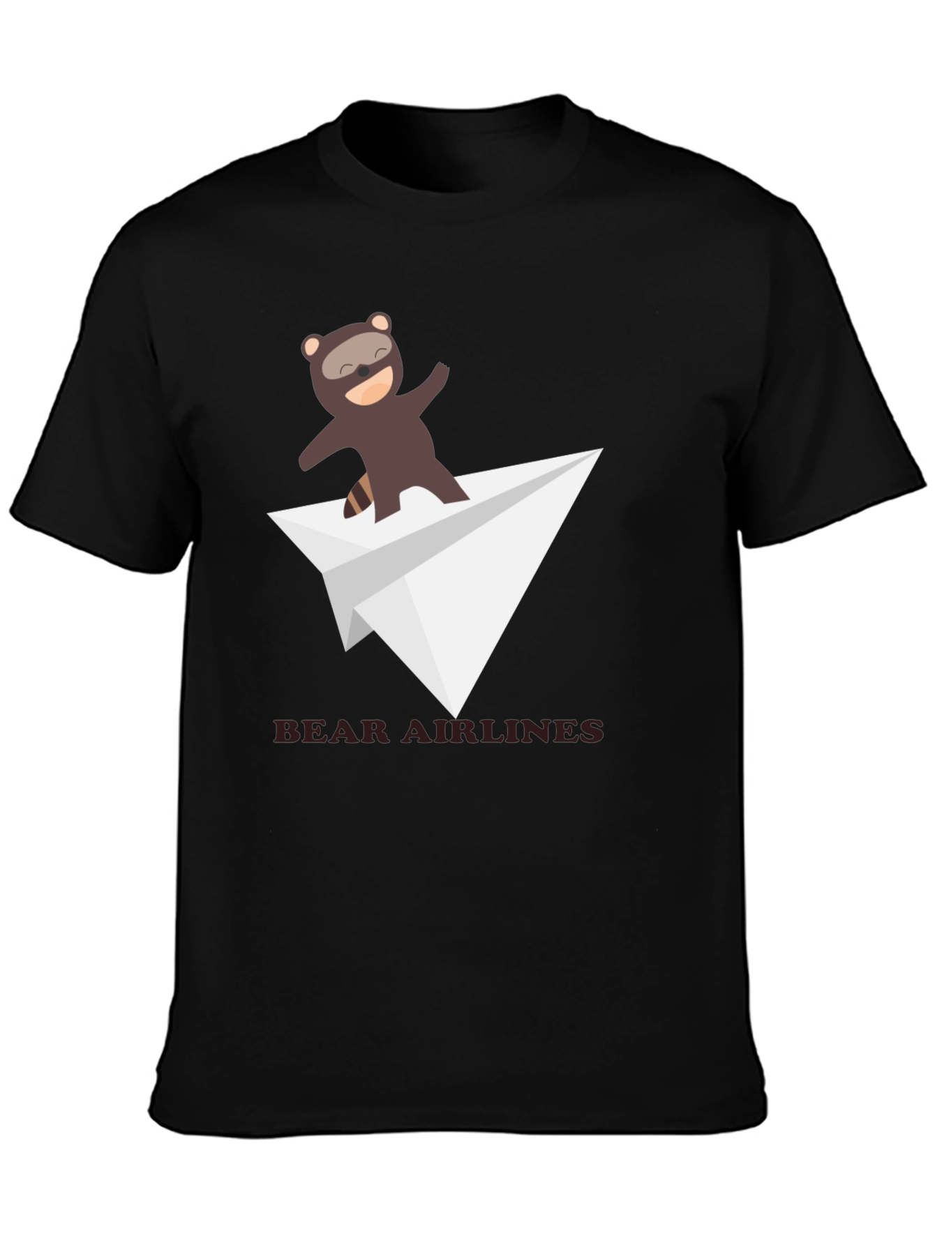 Bear Airlines Funny Graphic T-Shirt