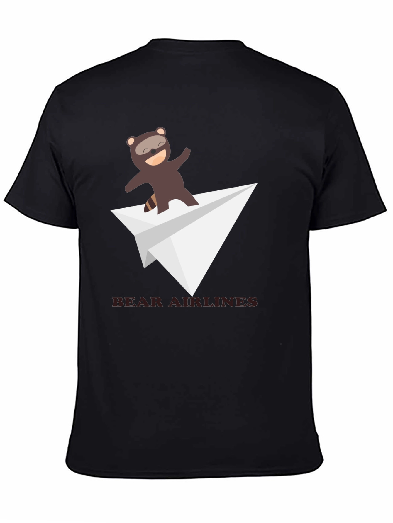 Bear Airlines Funny Graphic T-Shirt