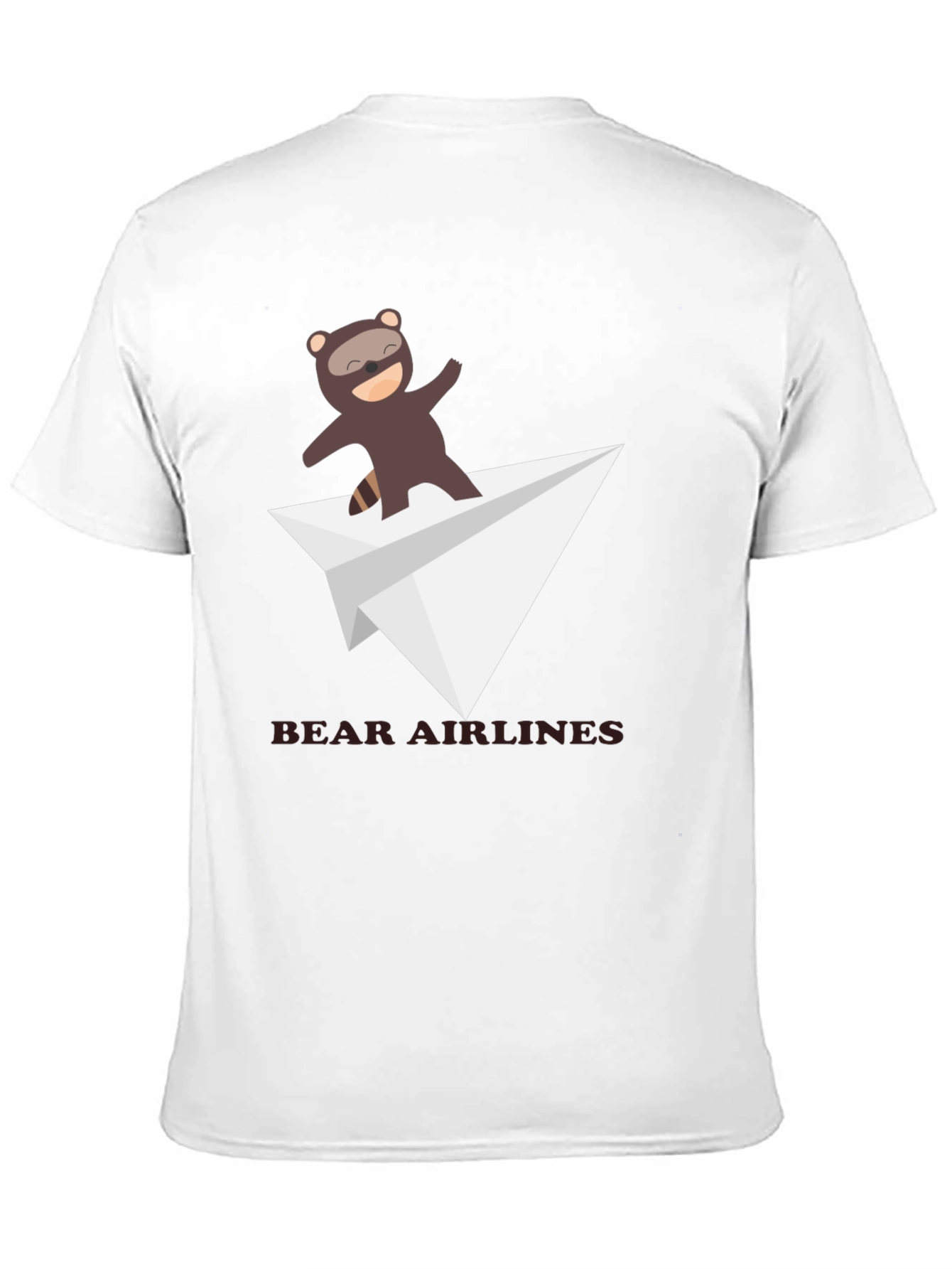 Bear Airlines Funny Graphic T-Shirt
