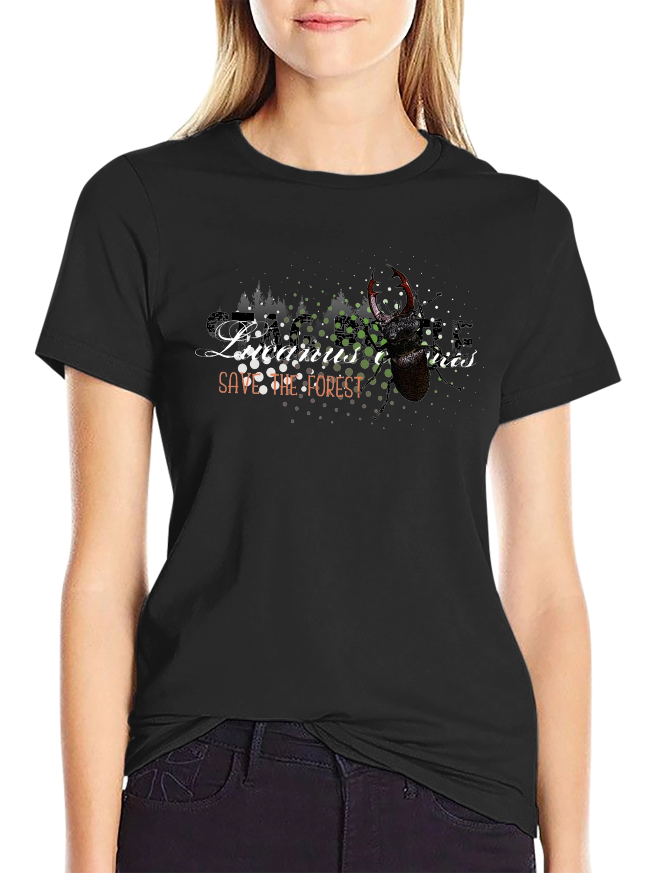 Lucanus Cervus Save the Forest T-Shirt