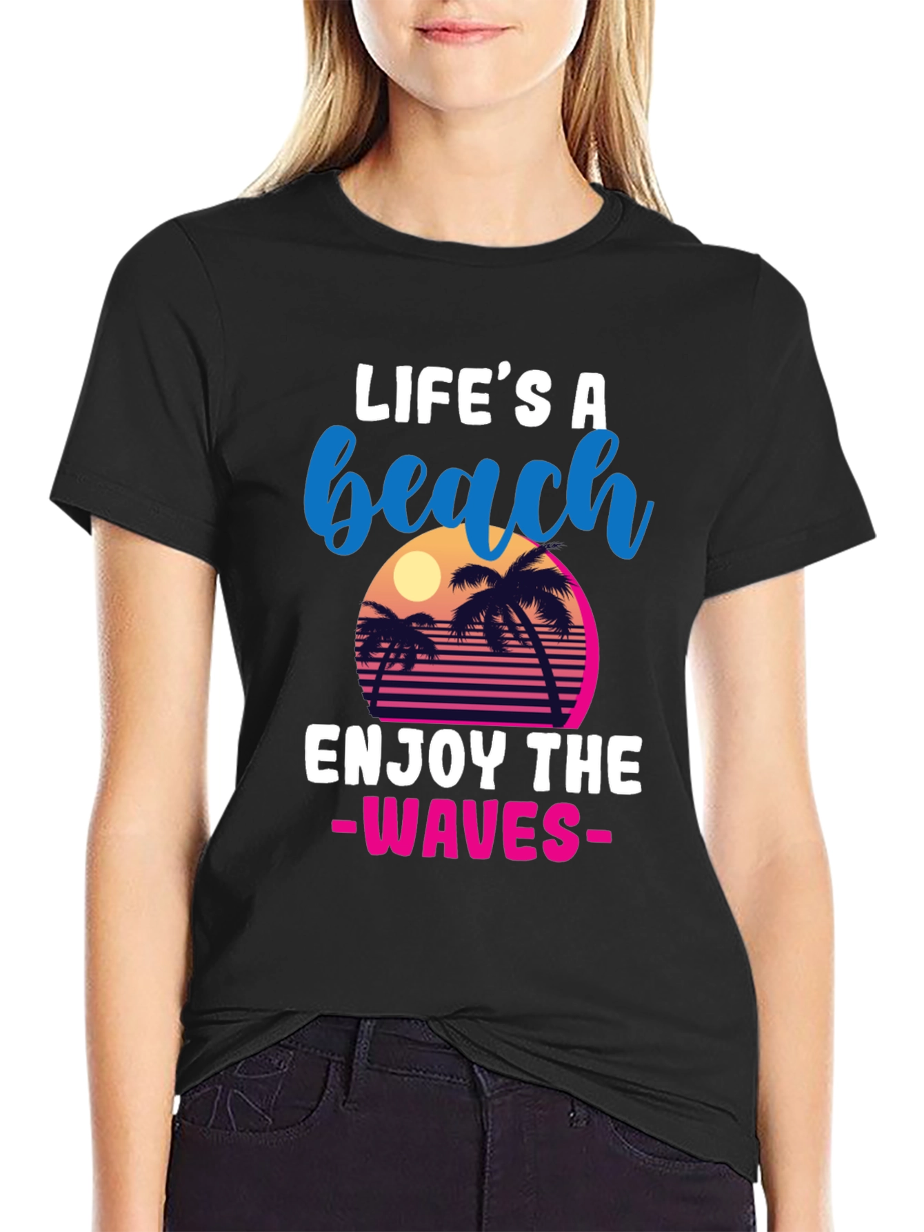 Lifes A Beach Retro T-Shirt