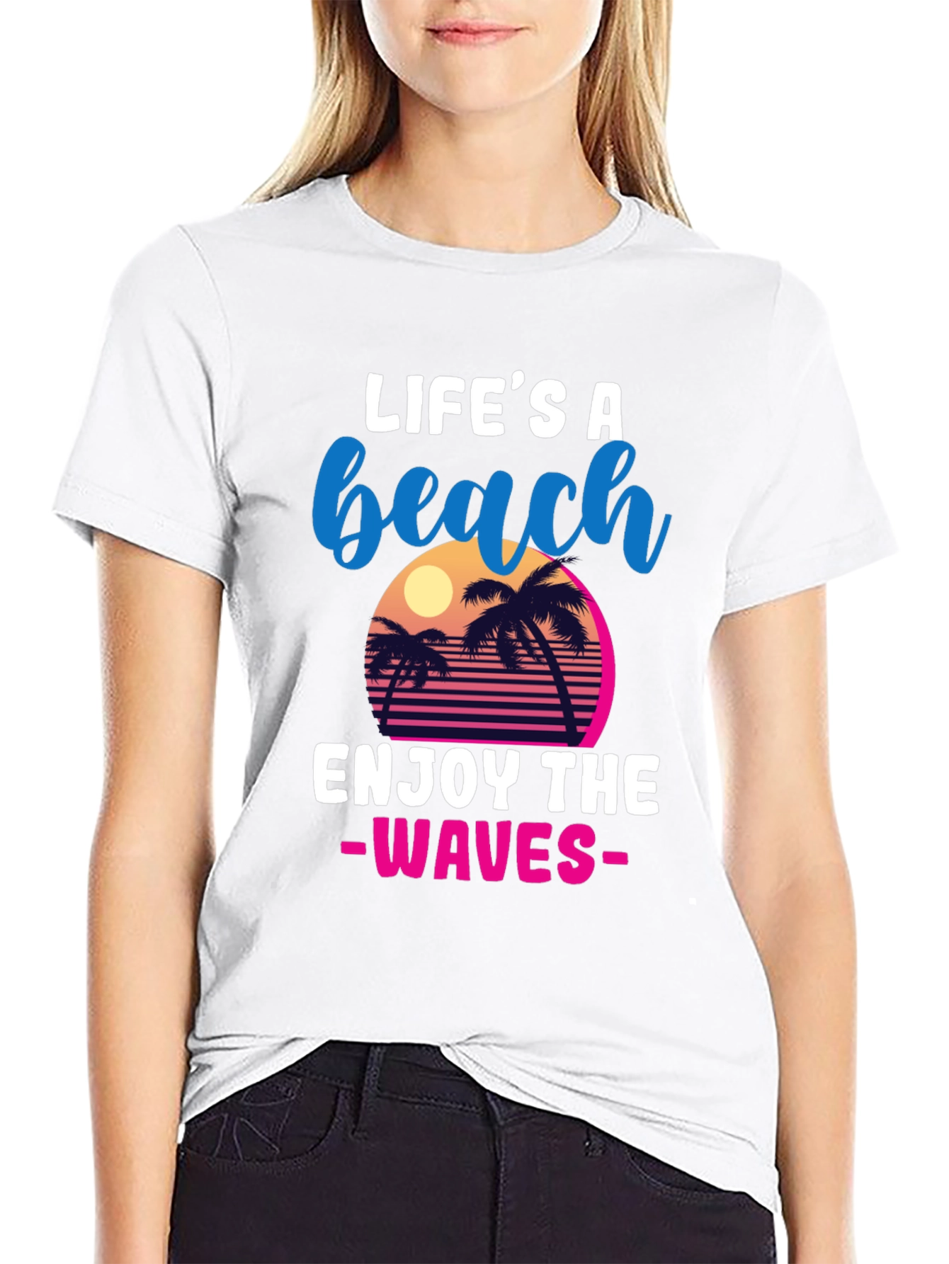 Lifes A Beach Retro T-Shirt