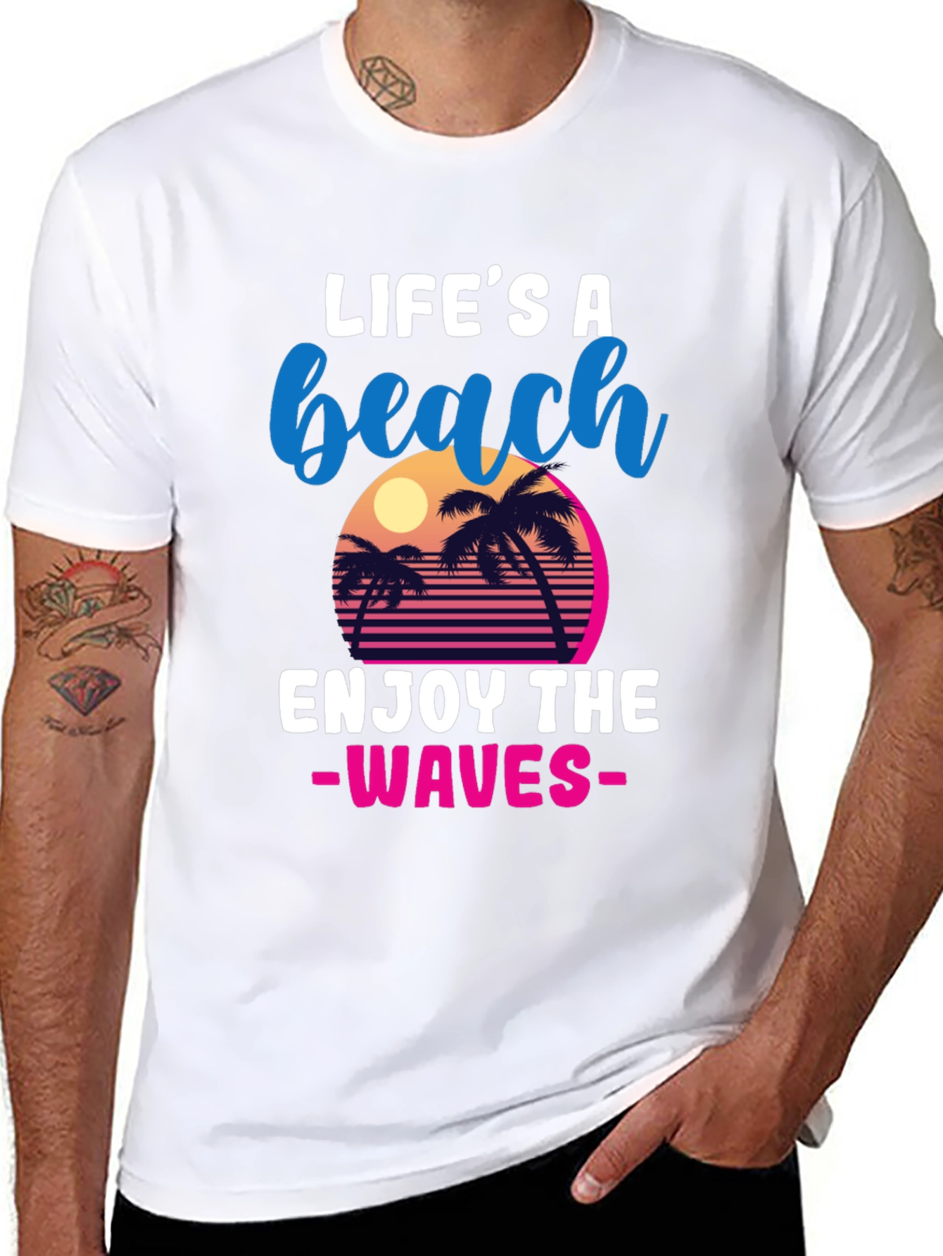 Lifes A Beach Retro T-Shirt