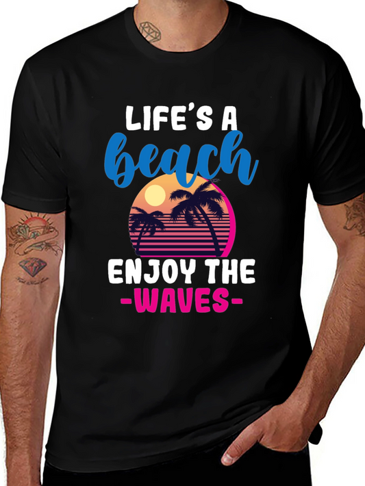 Lifes A Beach Retro T-Shirt