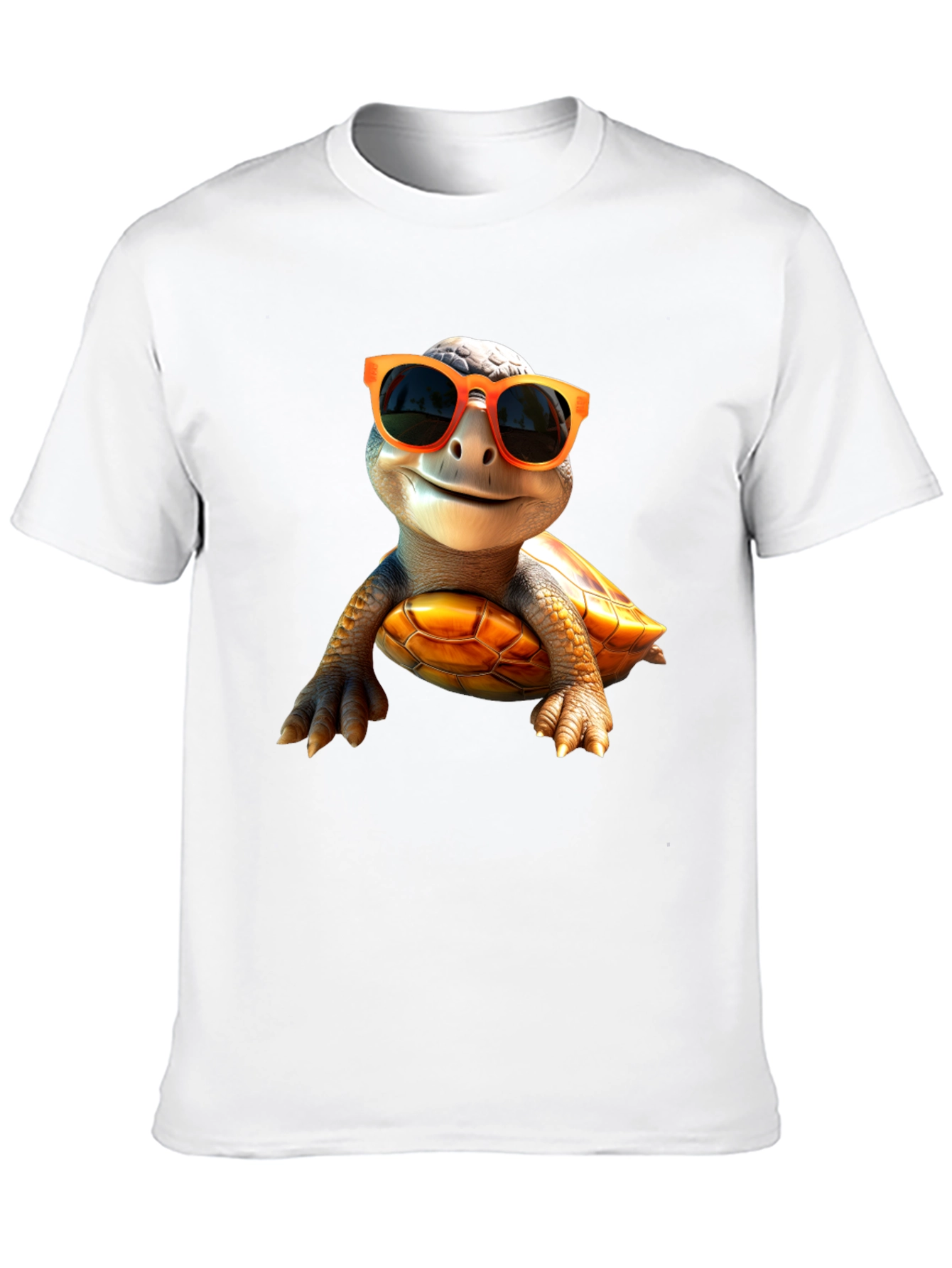 Cool Turtle Graphic Tee - Black Cotton Shirt