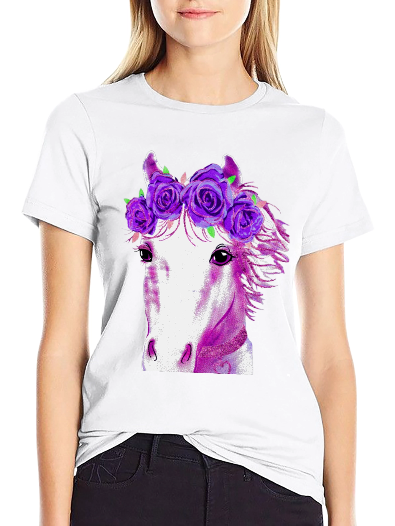 Floral Horse Graphic Tee