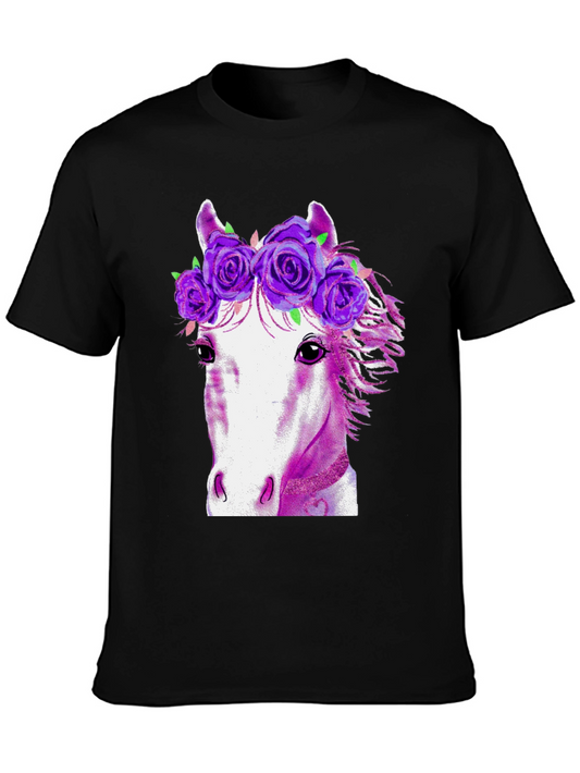 Floral Horse Graphic Tee