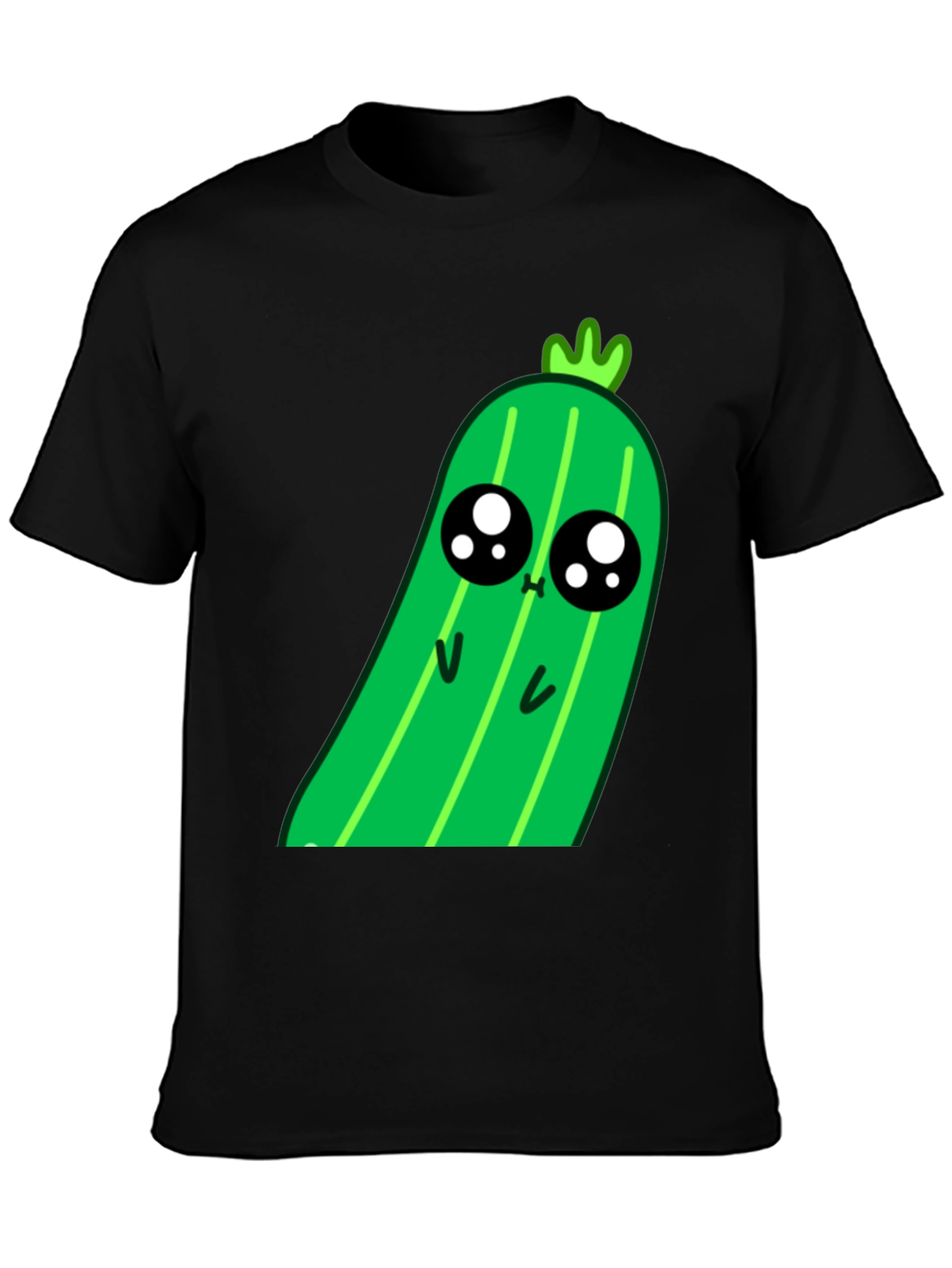 Kawaii Pickle Graphic Tee - Cute Food Shirt