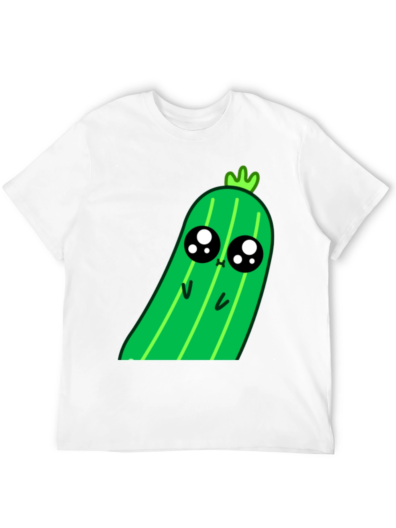 Kawaii Pickle Graphic Tee - Cute Food Shirt