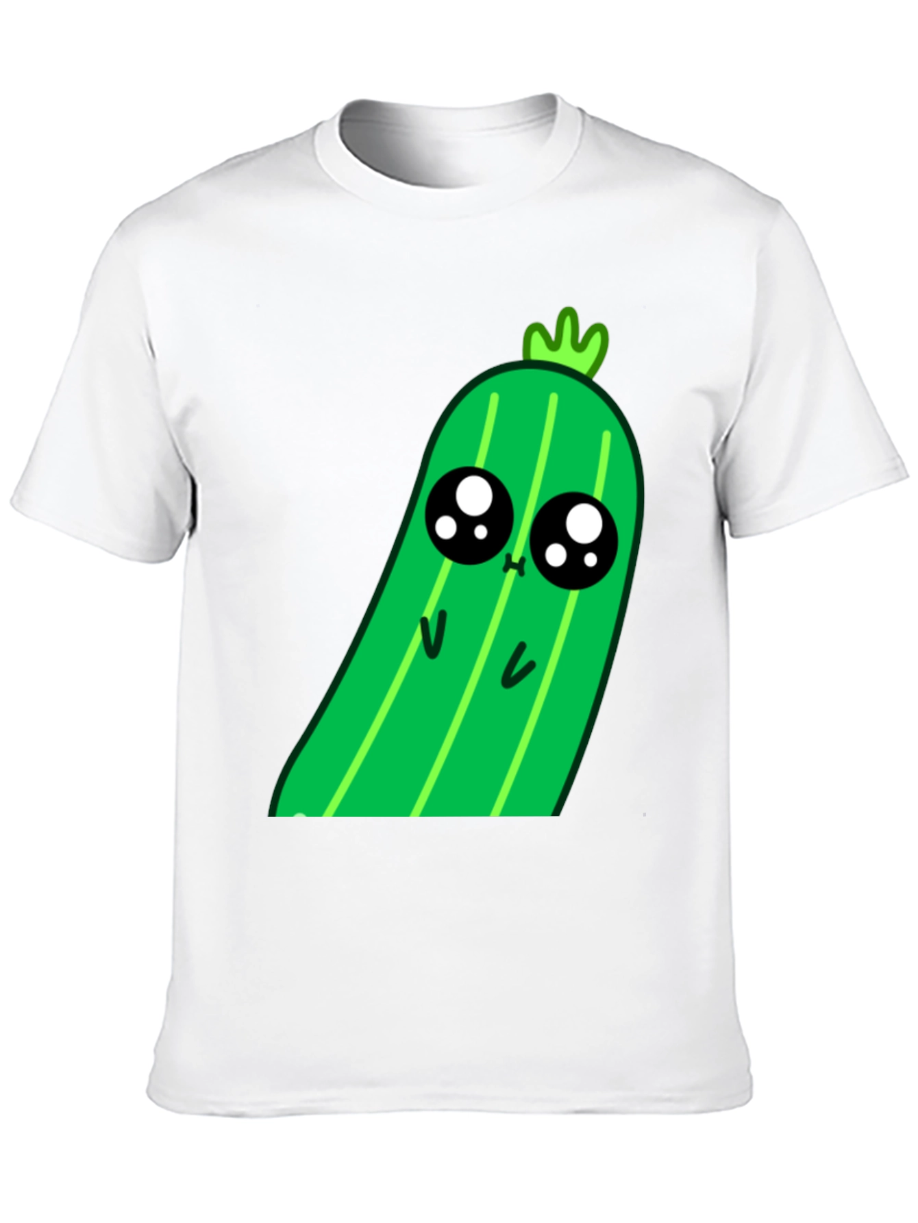 Kawaii Pickle Graphic Tee - Cute Food Shirt
