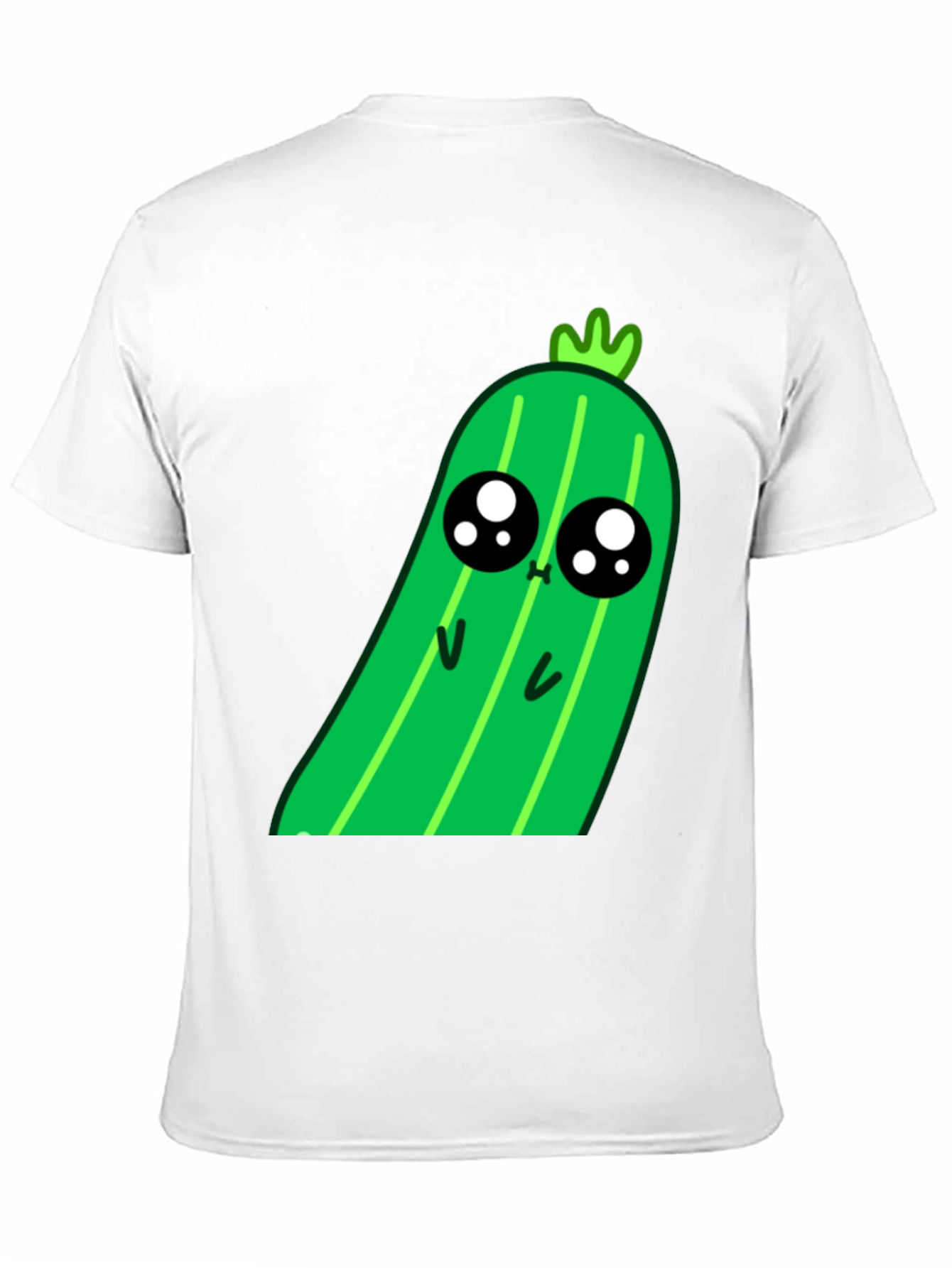 Kawaii Pickle Graphic Tee - Cute Food Shirt