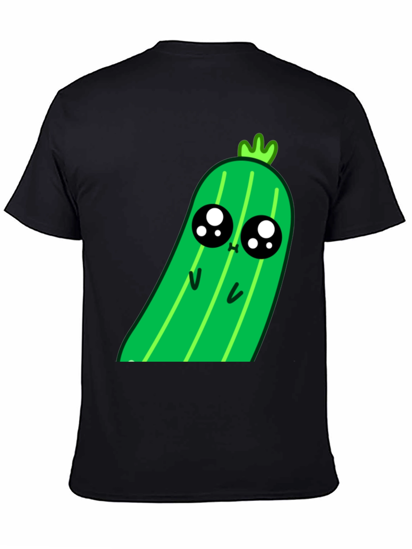 Kawaii Pickle Graphic Tee - Cute Food Shirt