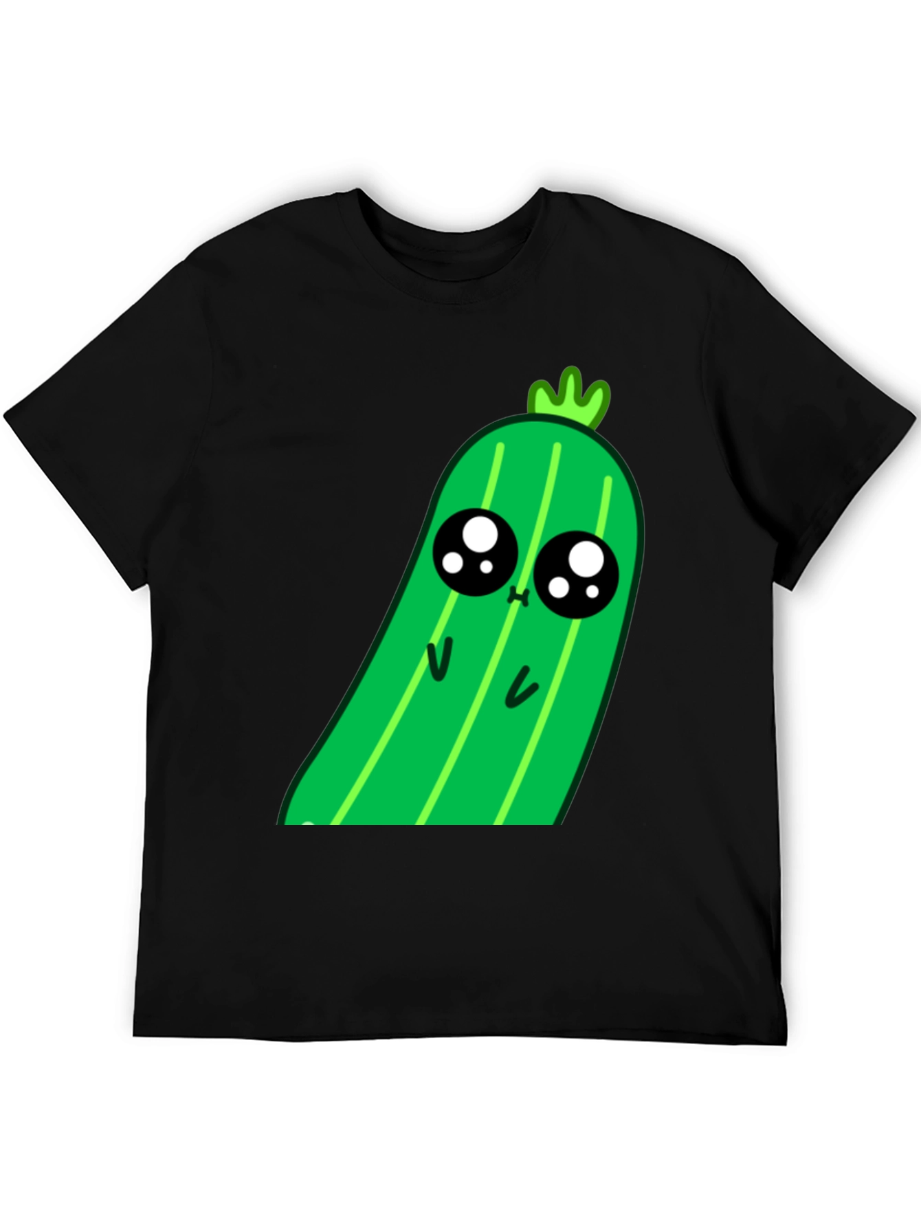 Kawaii Pickle Graphic Tee - Cute Food Shirt