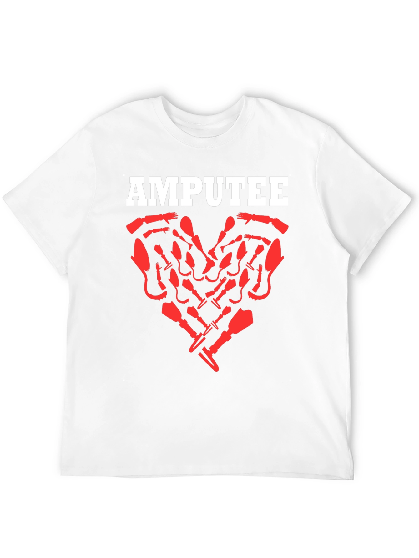Amputee Heart Graphic T-Shirt