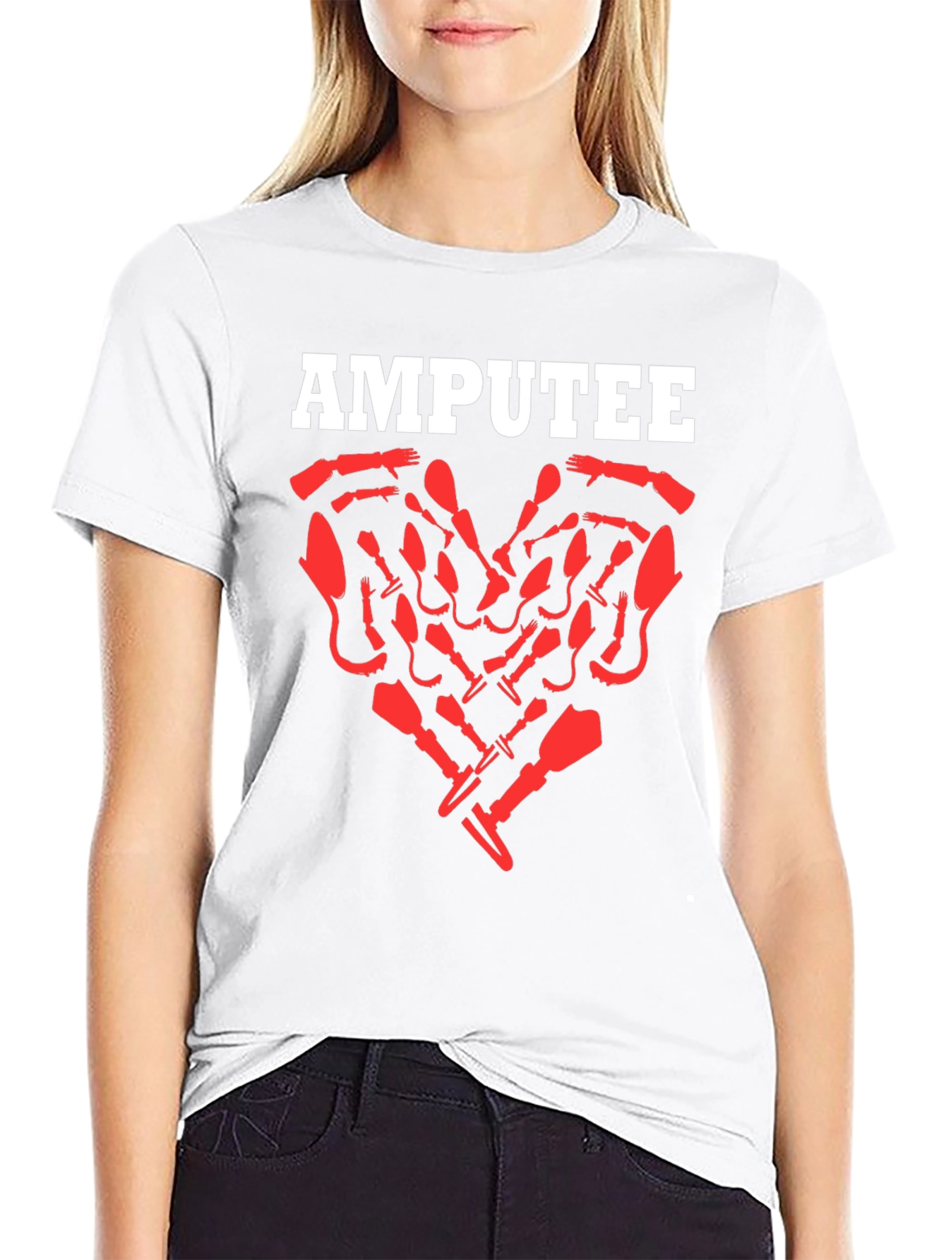 Amputee Heart Graphic T-Shirt