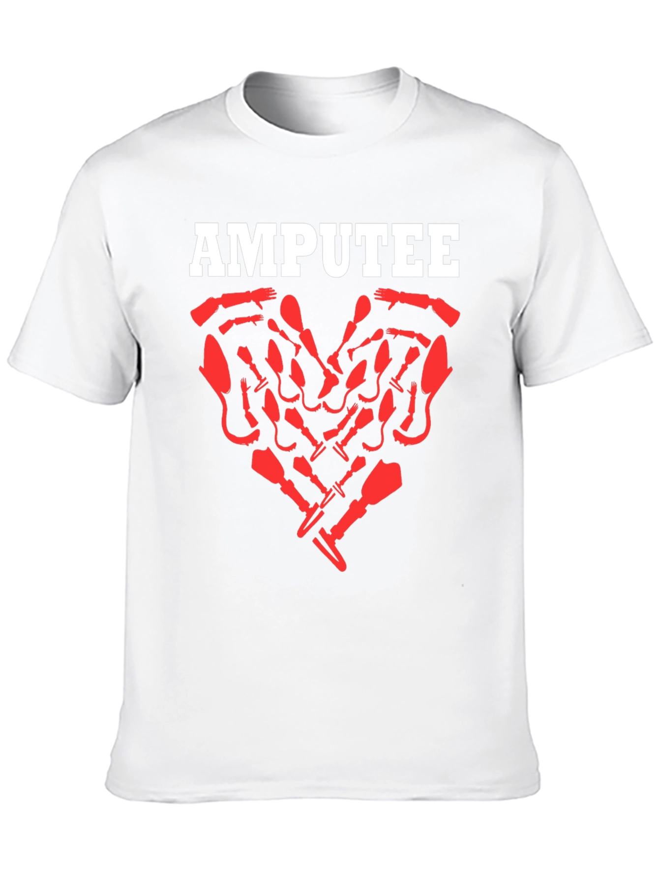 Amputee Heart Graphic T-Shirt