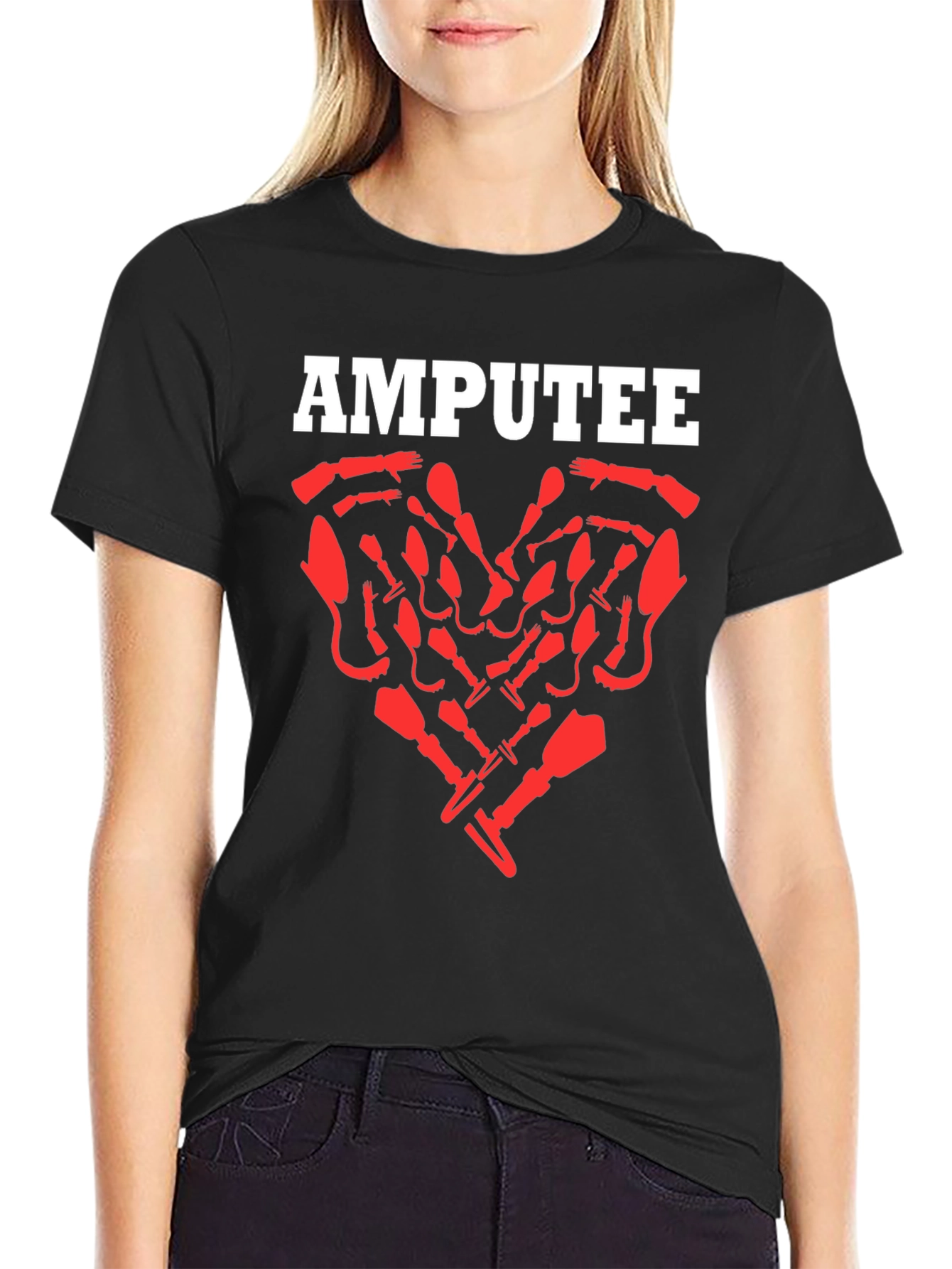 Amputee Heart Graphic T-Shirt