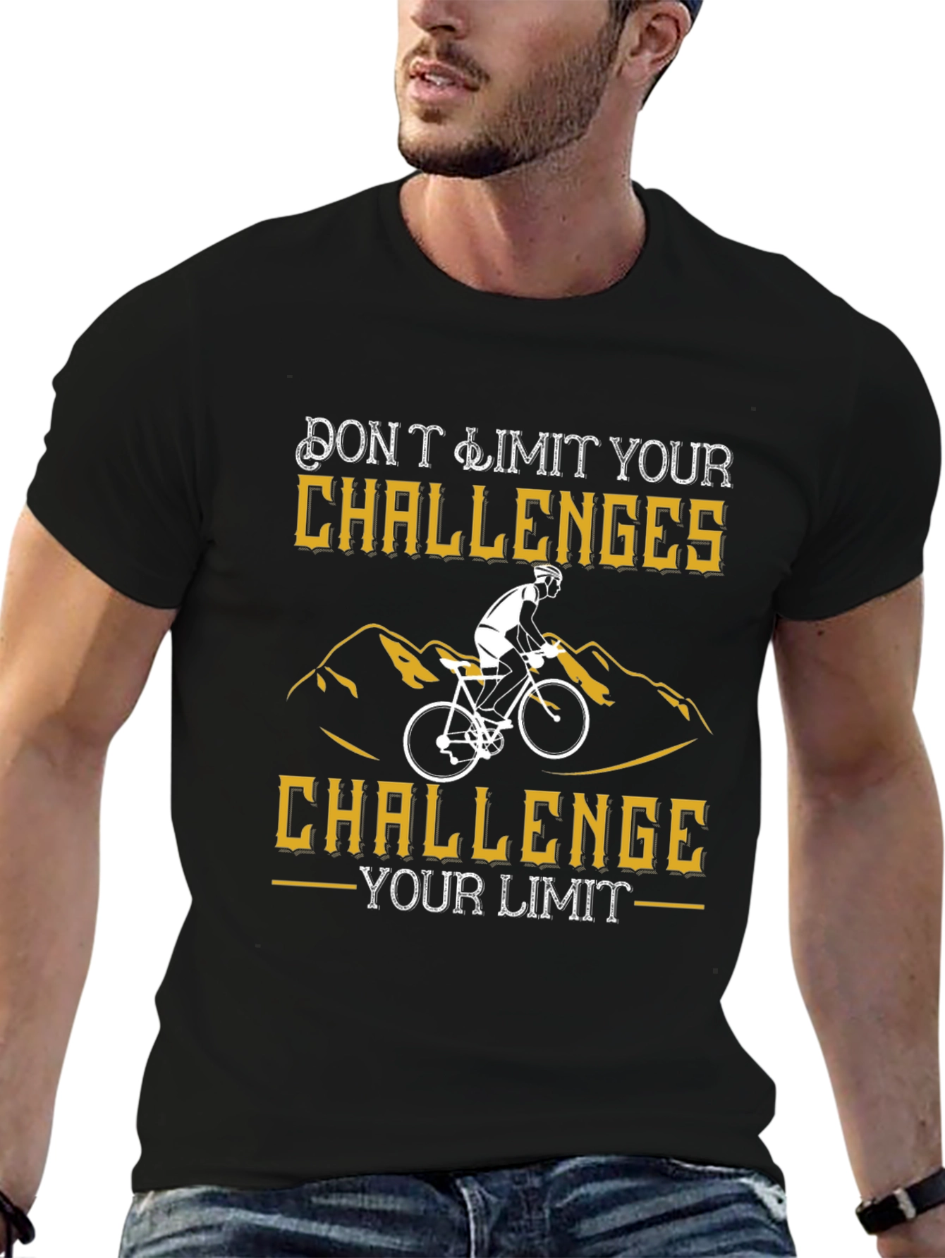 Challenge Your Limits Biker T-Shirt