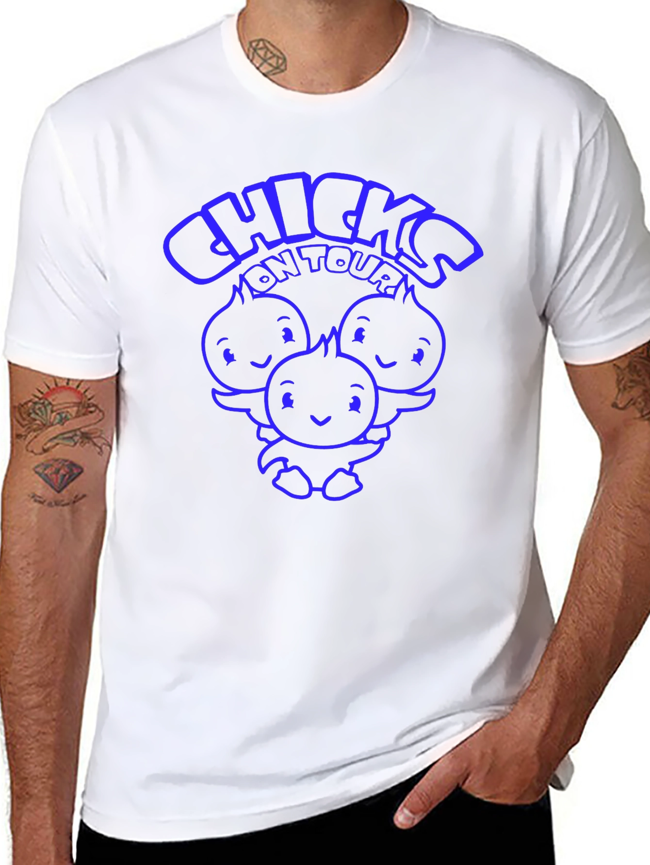 Chicks On Tour Graphic T-Shirt - Black