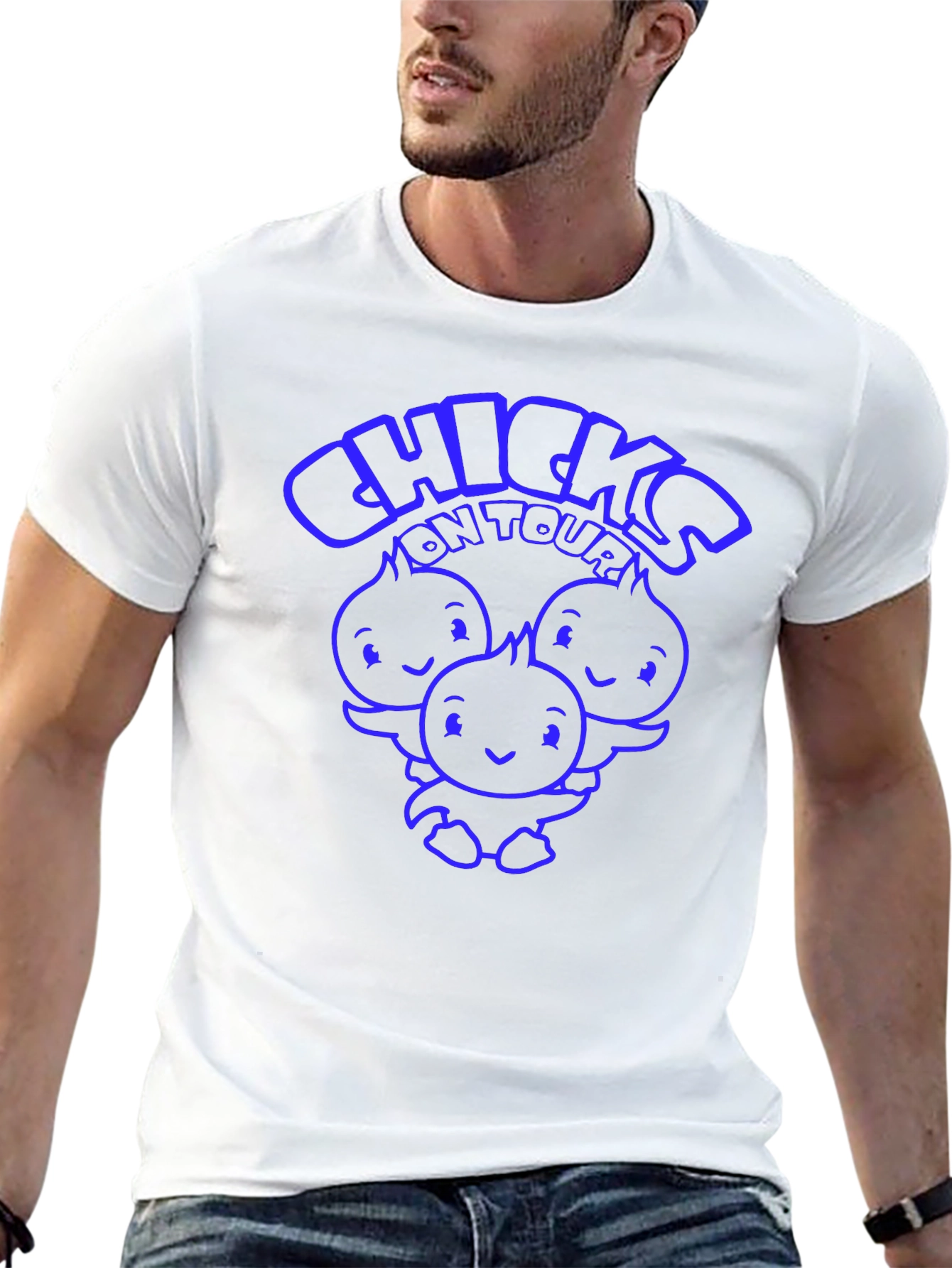Chicks On Tour Graphic T-Shirt - Black