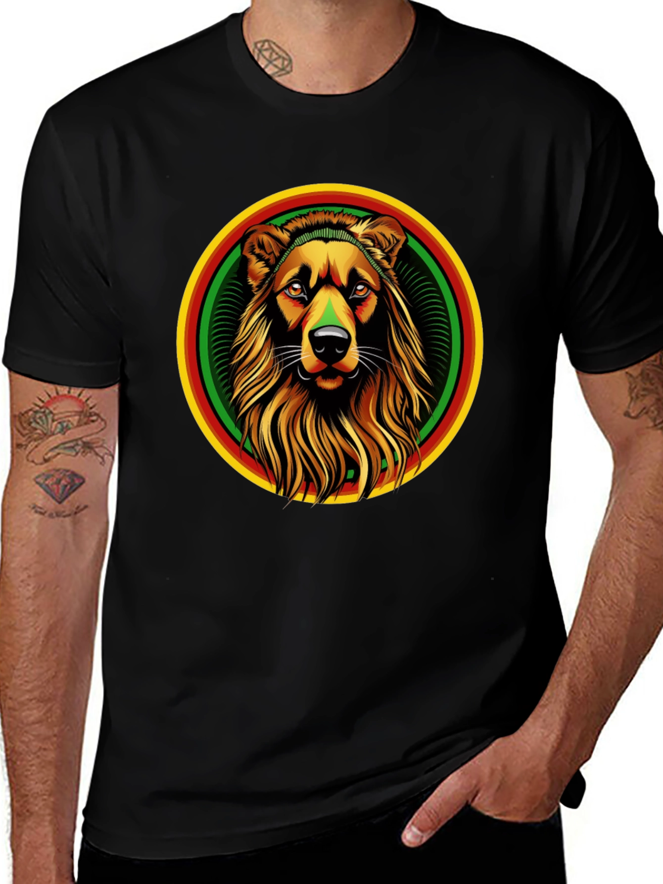 Rasta Lion T-Shirt - Reggae Vibes