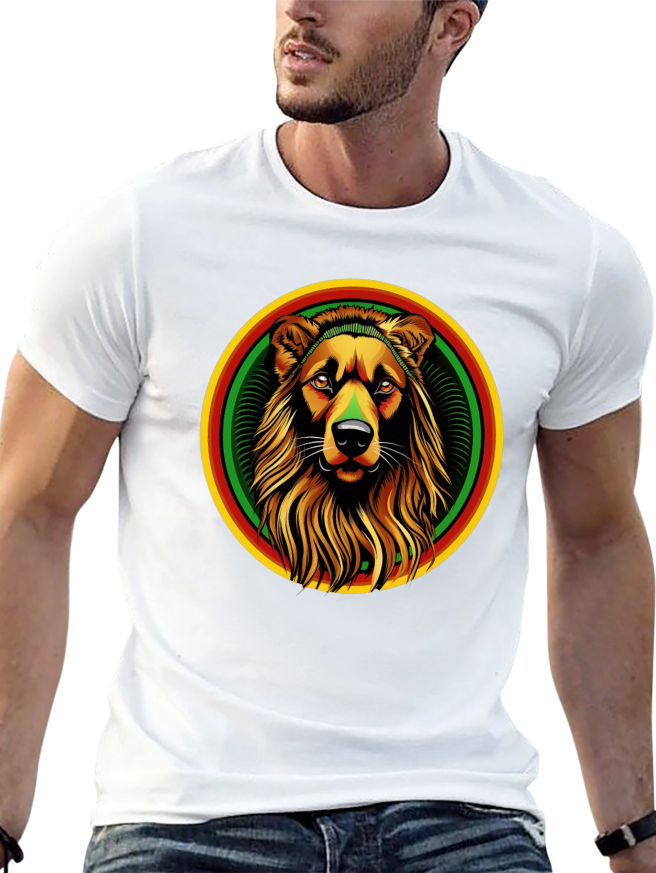 Rasta Lion T-Shirt - Reggae Vibes