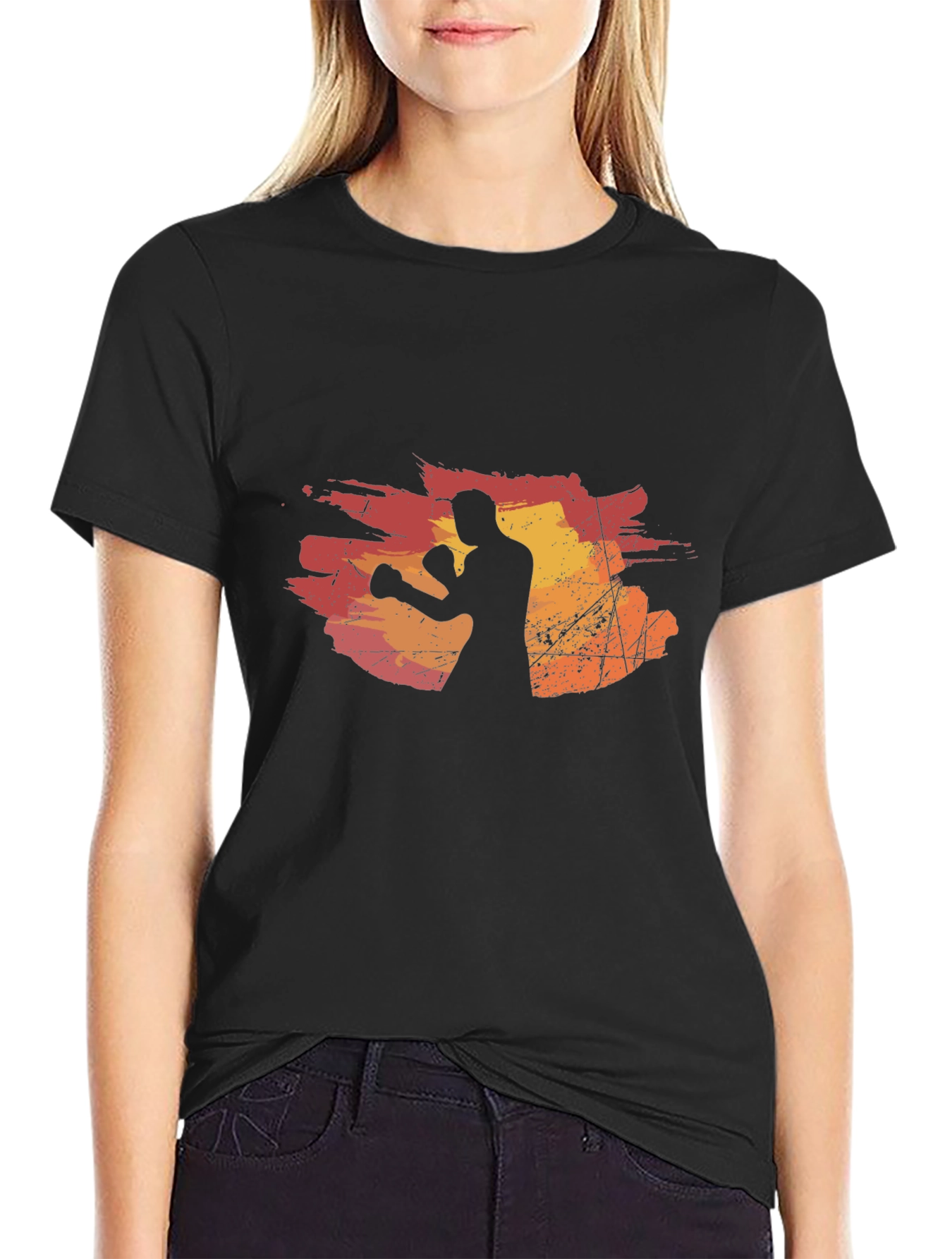 Boxer Silhouette Graphic Tee