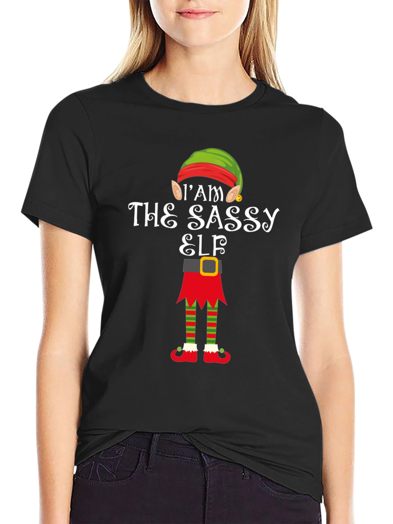 Sassy Elf Christmas T-Shirt